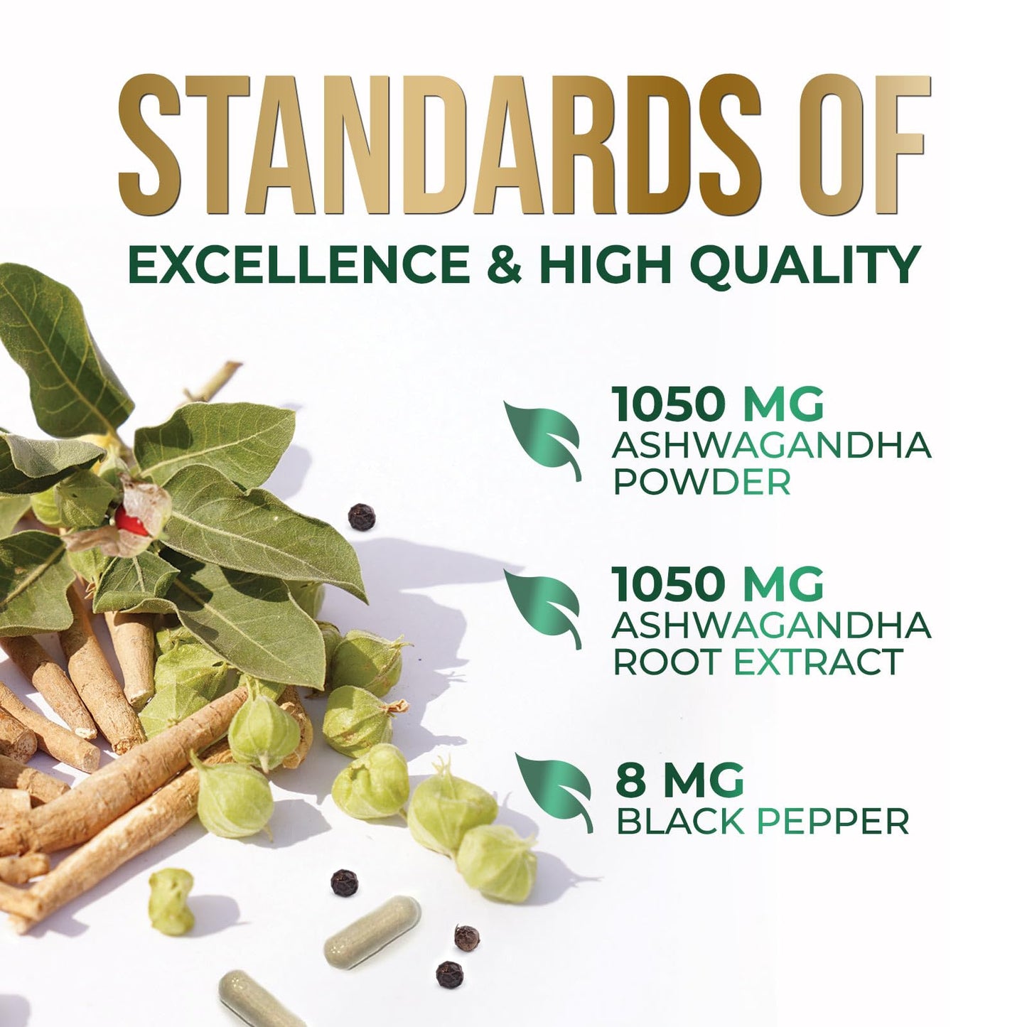 Nature's Nutrition Ashwagandha Capsule 180 Capsules