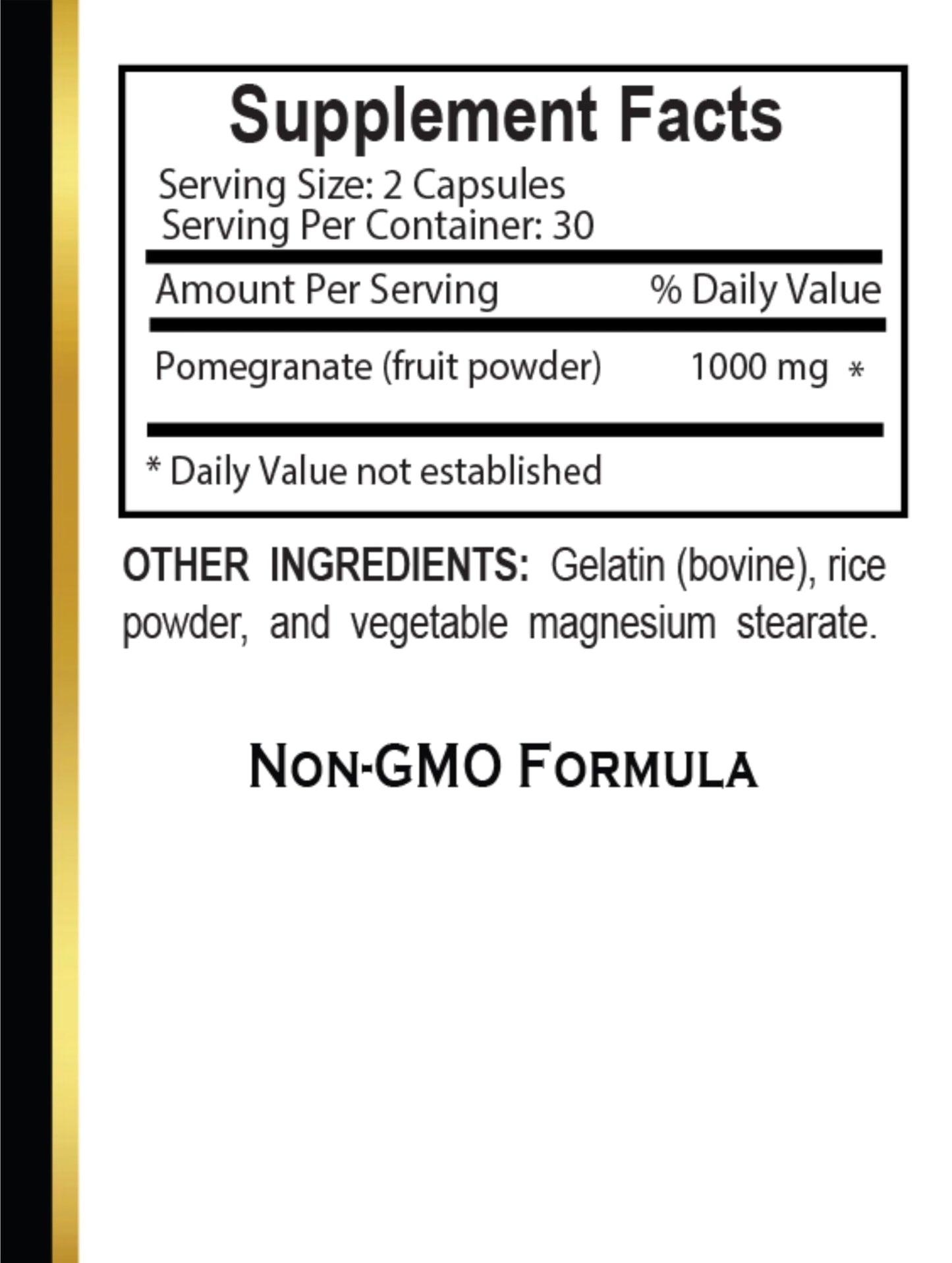 OLANTA TRADE SOLUTION Pomegranate Extract 120 Capsules