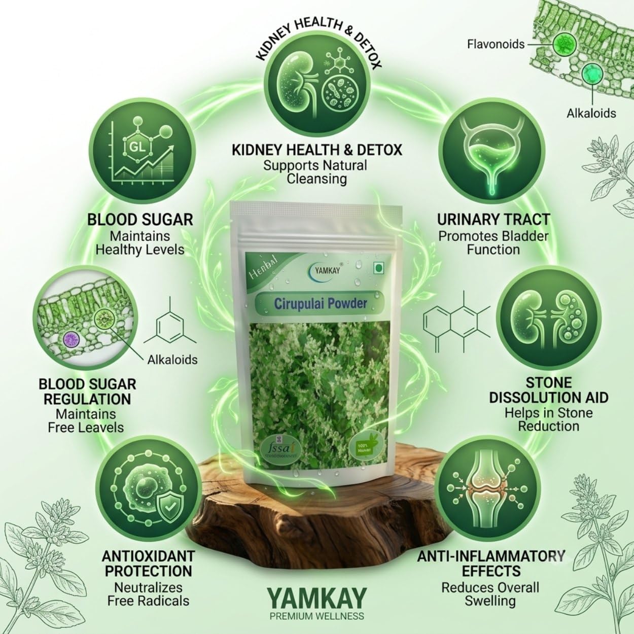 YAMKAY Aerva Lanata Powder 10.58 Ounce