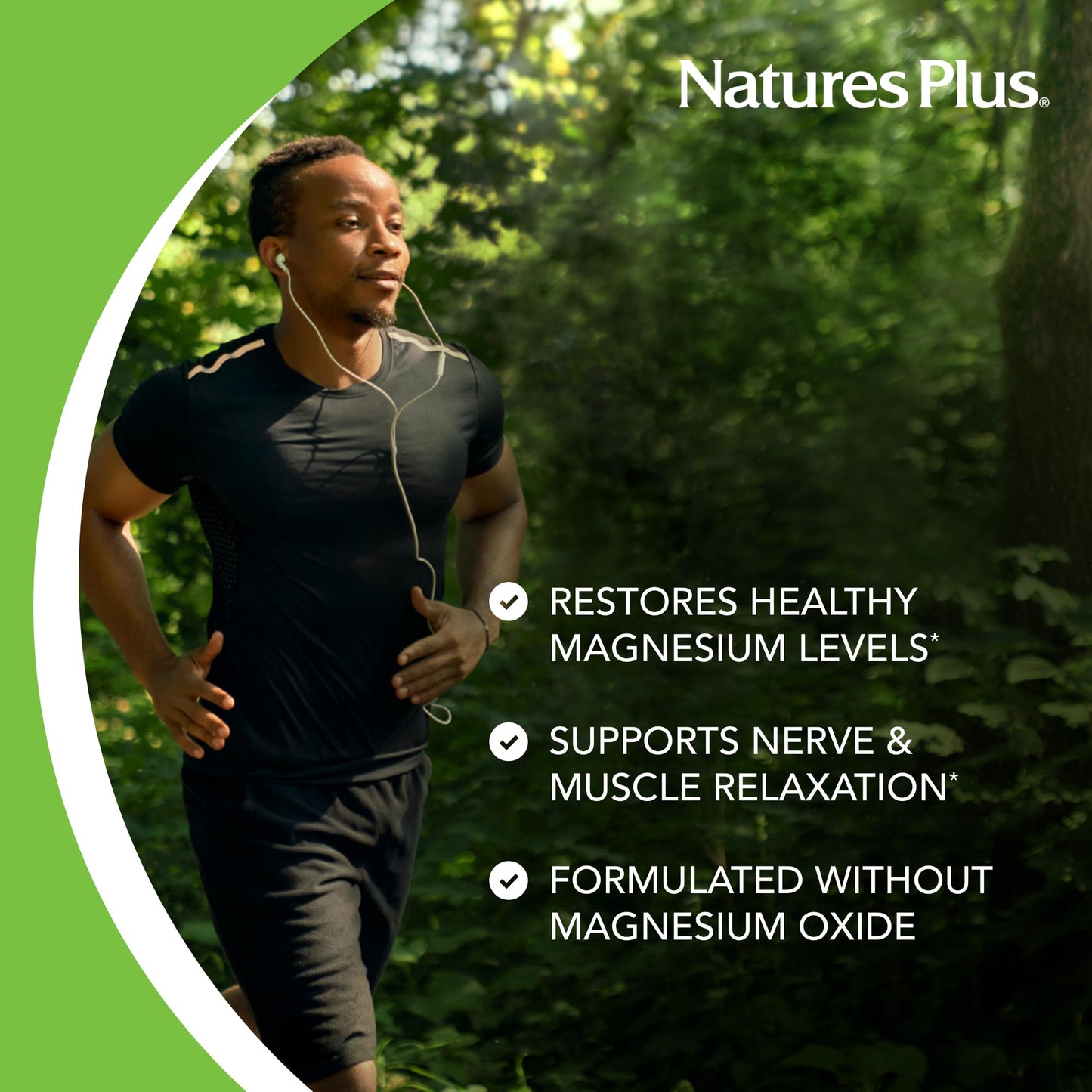 NaturesPlus KalmAssure Magnesium Bisglycinate Capsules, 180 Count