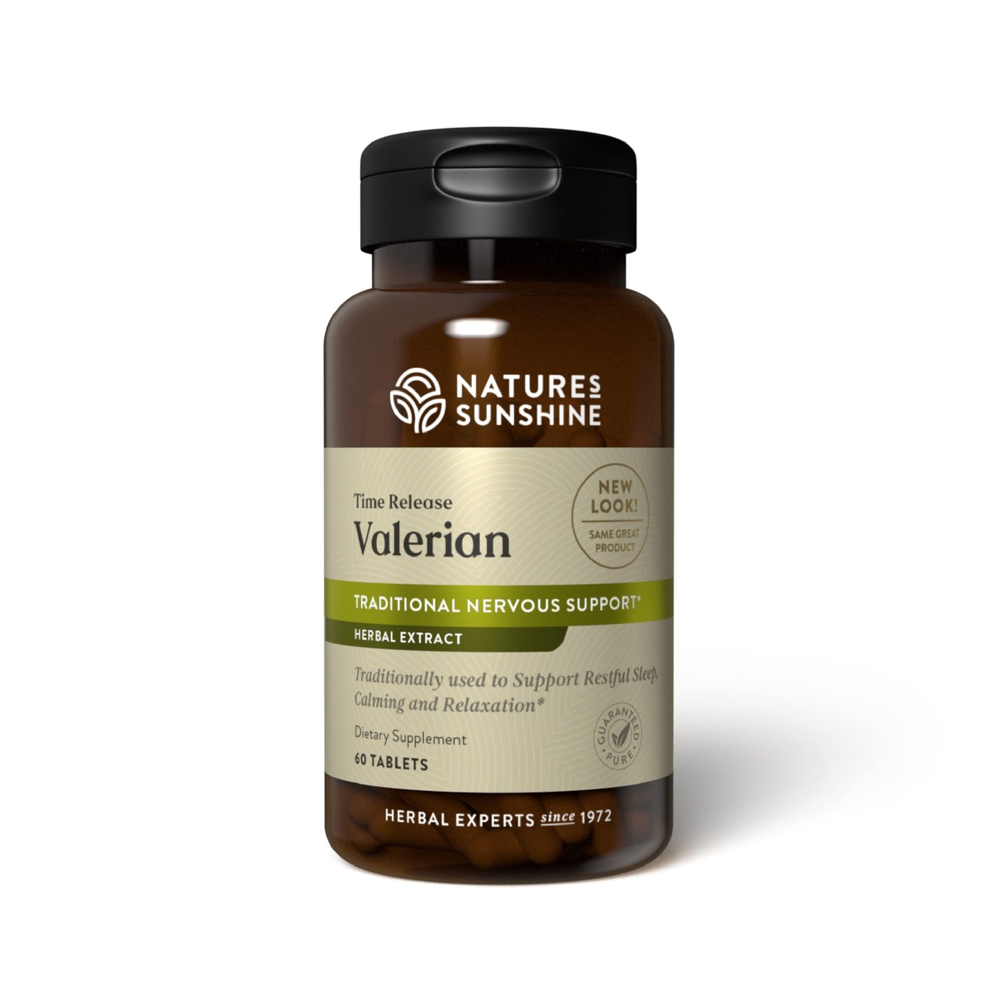 Nature's Sunshine Valerian Root Extract Time Release Capsules, 60 Count