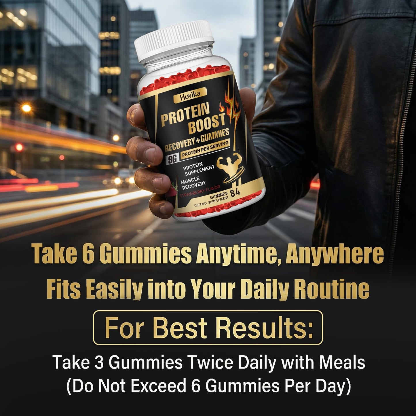 Hovika Whey Protein Gummies, 84 Gummies