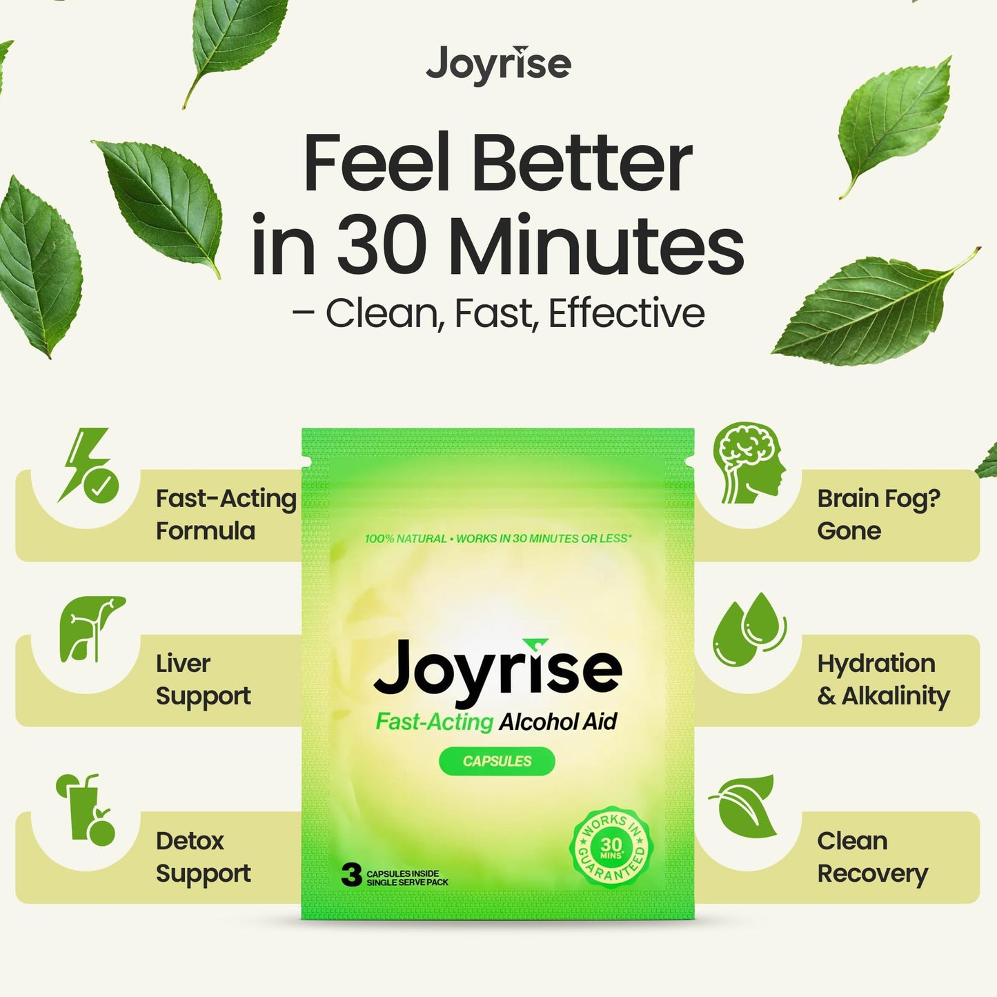 Joyrise Post Drinking Aid Capsule, 3 Pack
