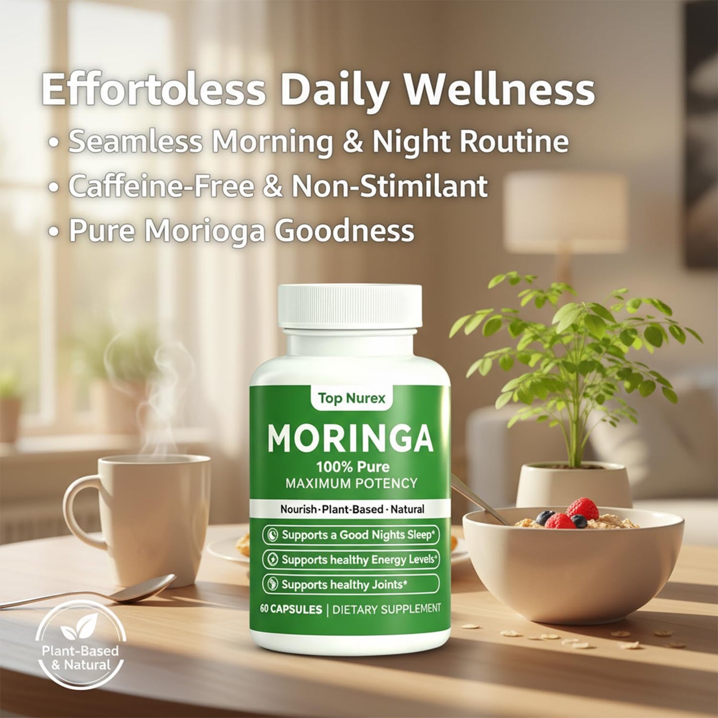 Menjint Moringa Capsules 60 Count