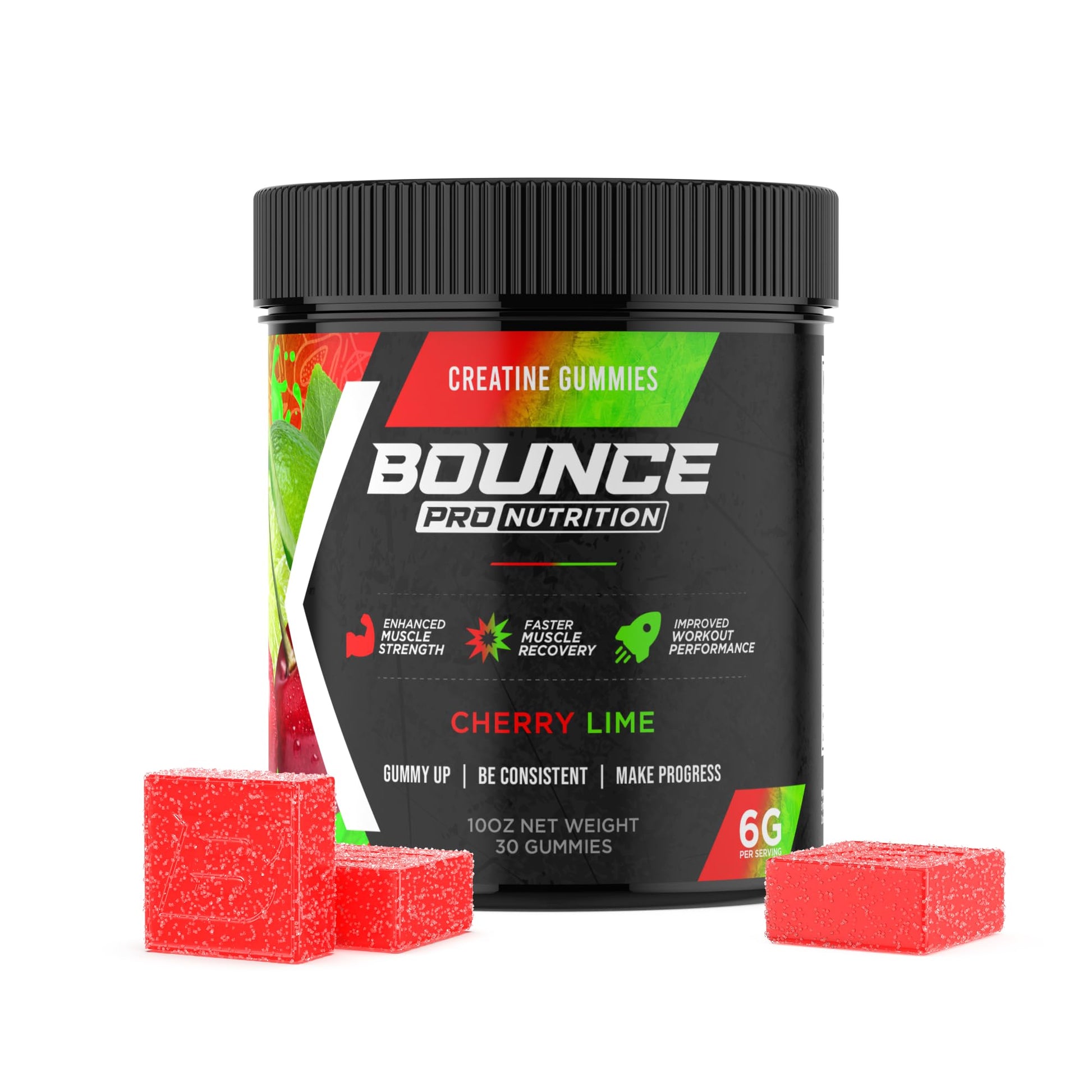 Bounce Pro Creatine Monohydrate Gummies, 51 Count
