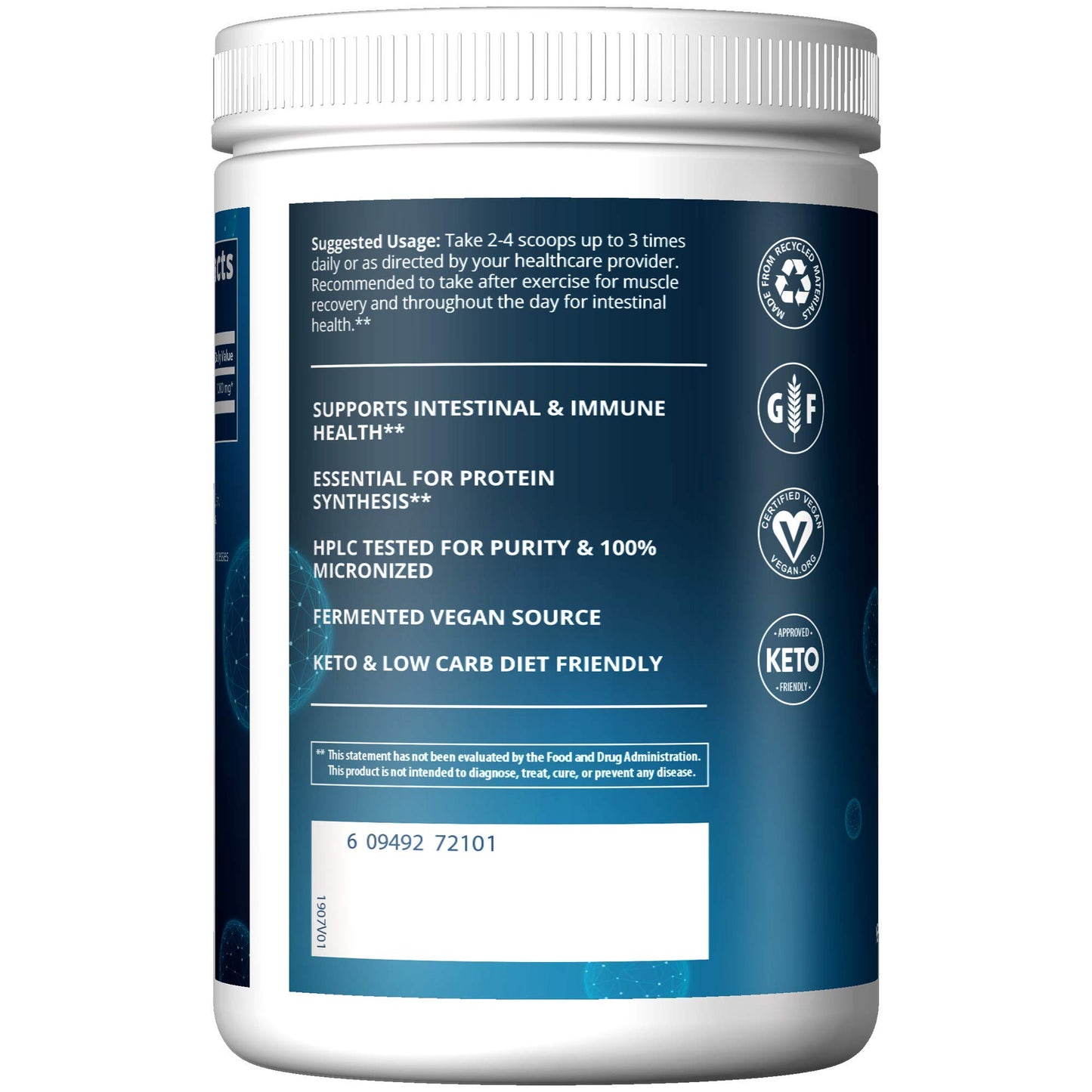 MRM L-Glutamine Powder 11.5 Ounce