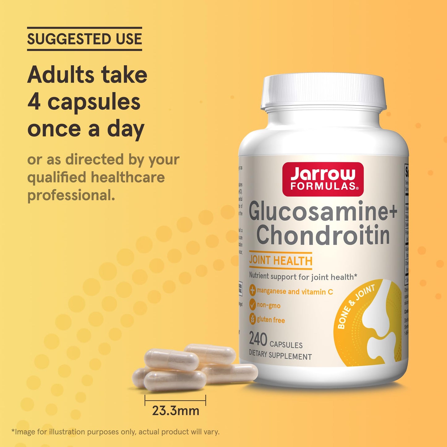 Jarrow Formulas Glucosamine + Chondroitin Capsules 240