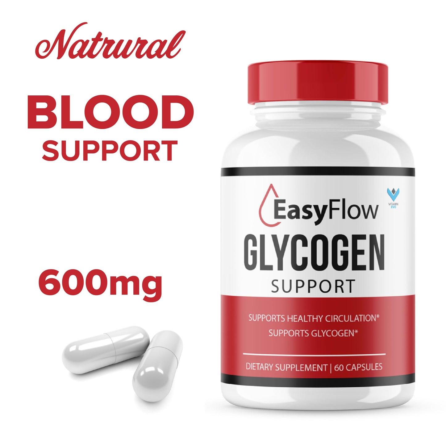 Vitamin Evo Easy Flow Glyco Pills Glycogen Support Capsules 300