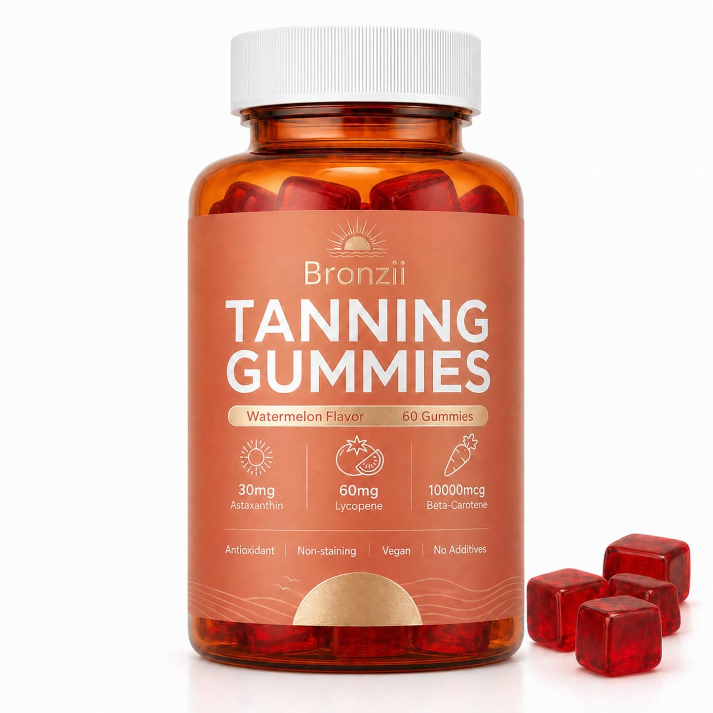 TAWODIUM Bronzii Tanning Gummies 60 Gummies
