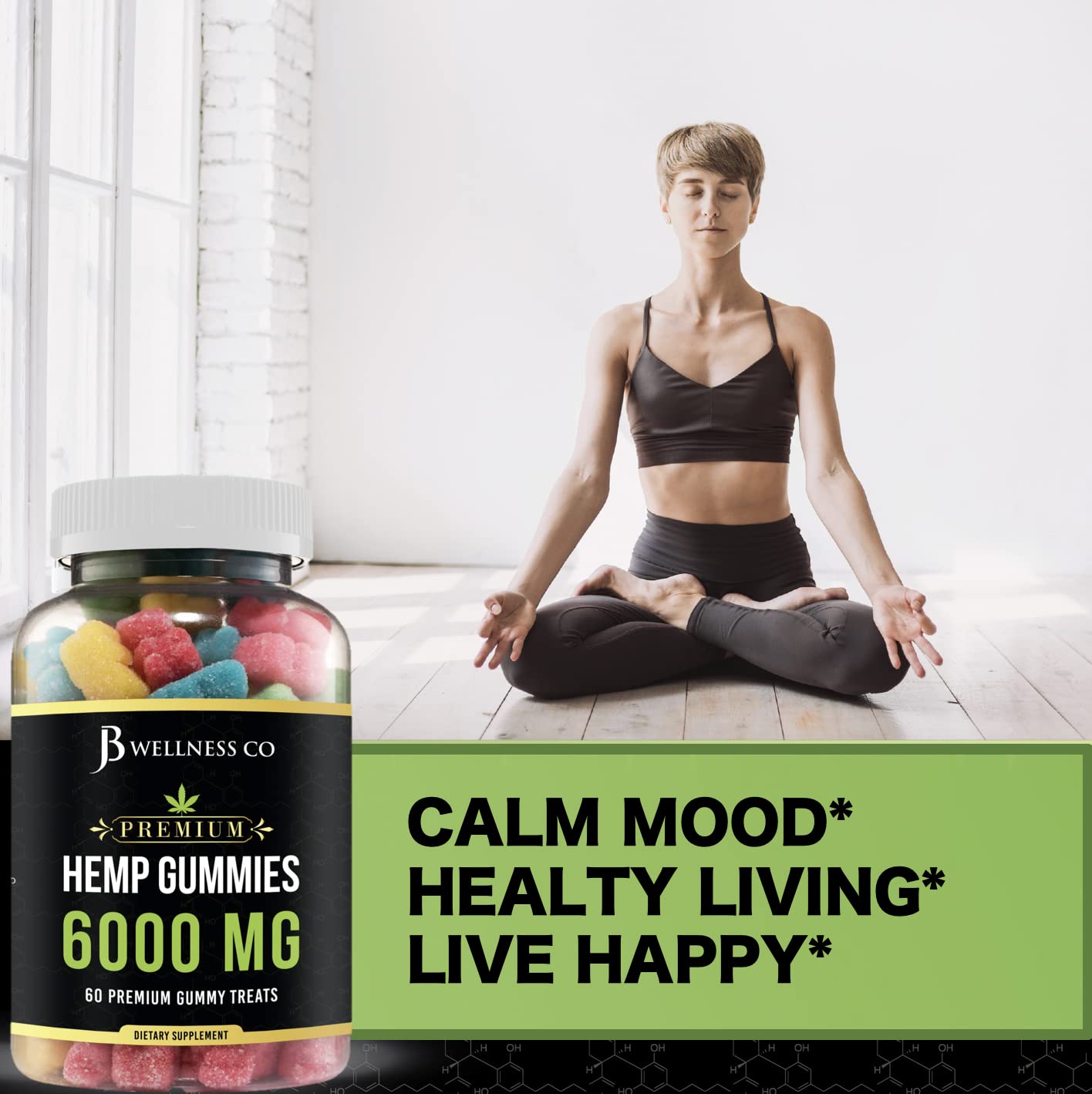 JB Wellness Co Hemp Gummies 120 Gummies
