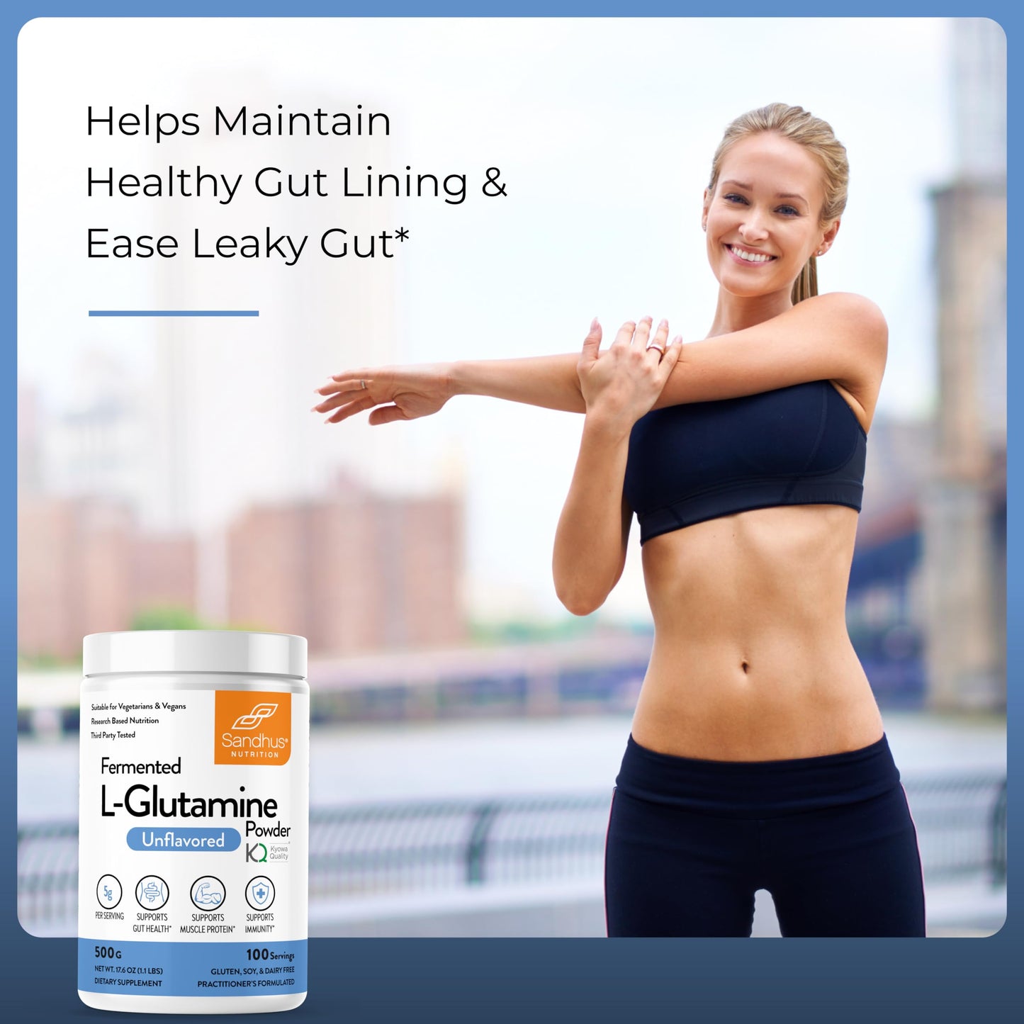 Sandhu's L-Glutamine Powder 17.6 oz