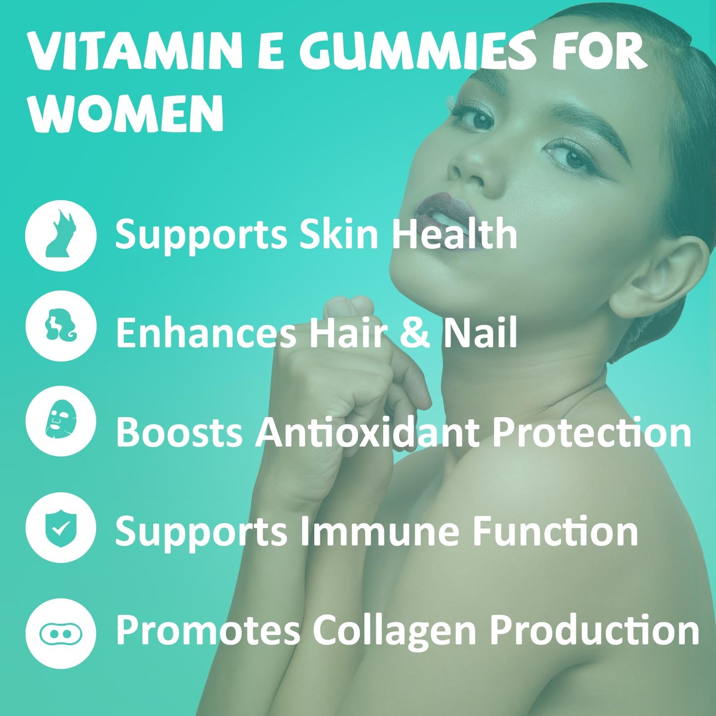 PYUNAFIT Vitamin E 400 IU Gummies, 60 Count