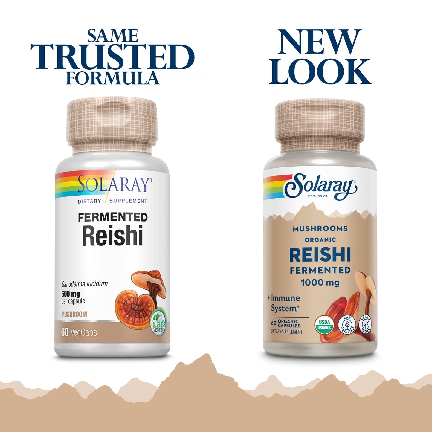 SOLARAY Fermented Reishi Mushroom 500mg VegCaps 60