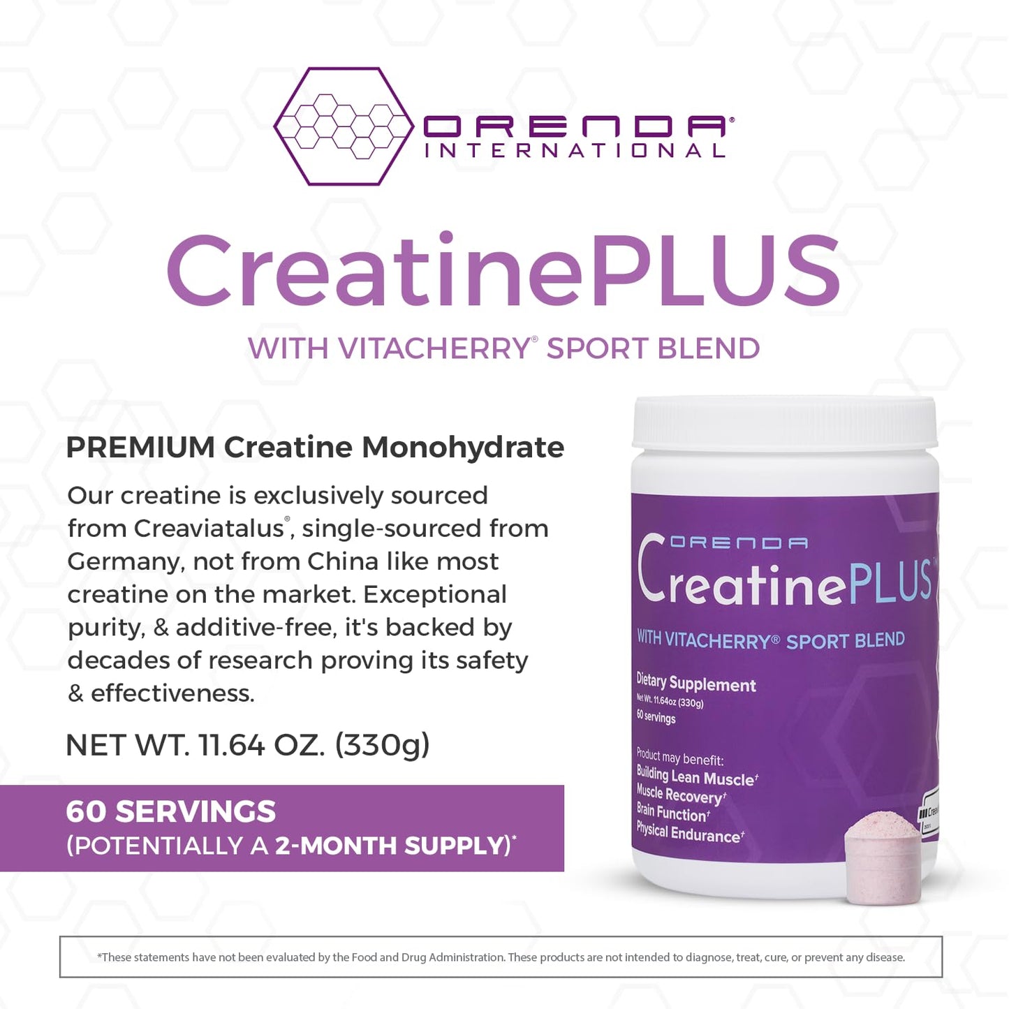 Orenda International CreatinePLUS Powder 11.6 oz