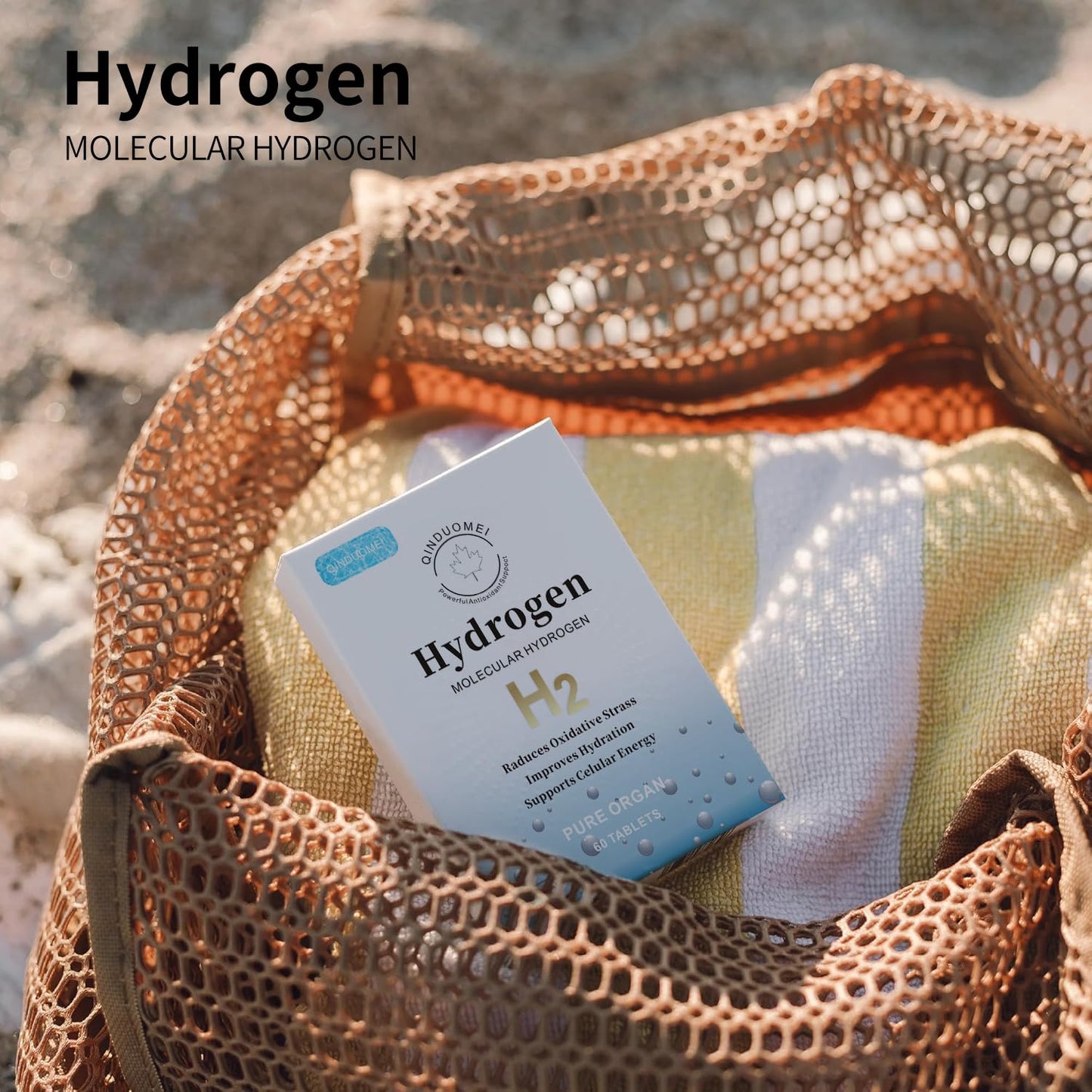 QINDUOMEI Hydrogen Water Tablets H2 Molecular Tabs, 60 Tablets