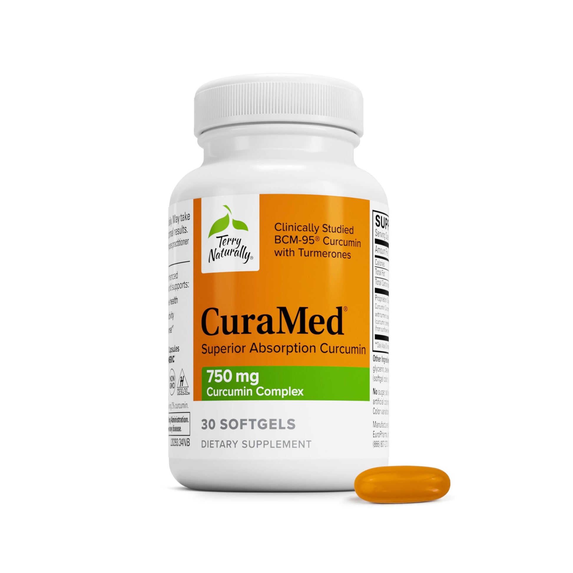 Terry Naturally CuraMed 750mg Softgels, 30 Count