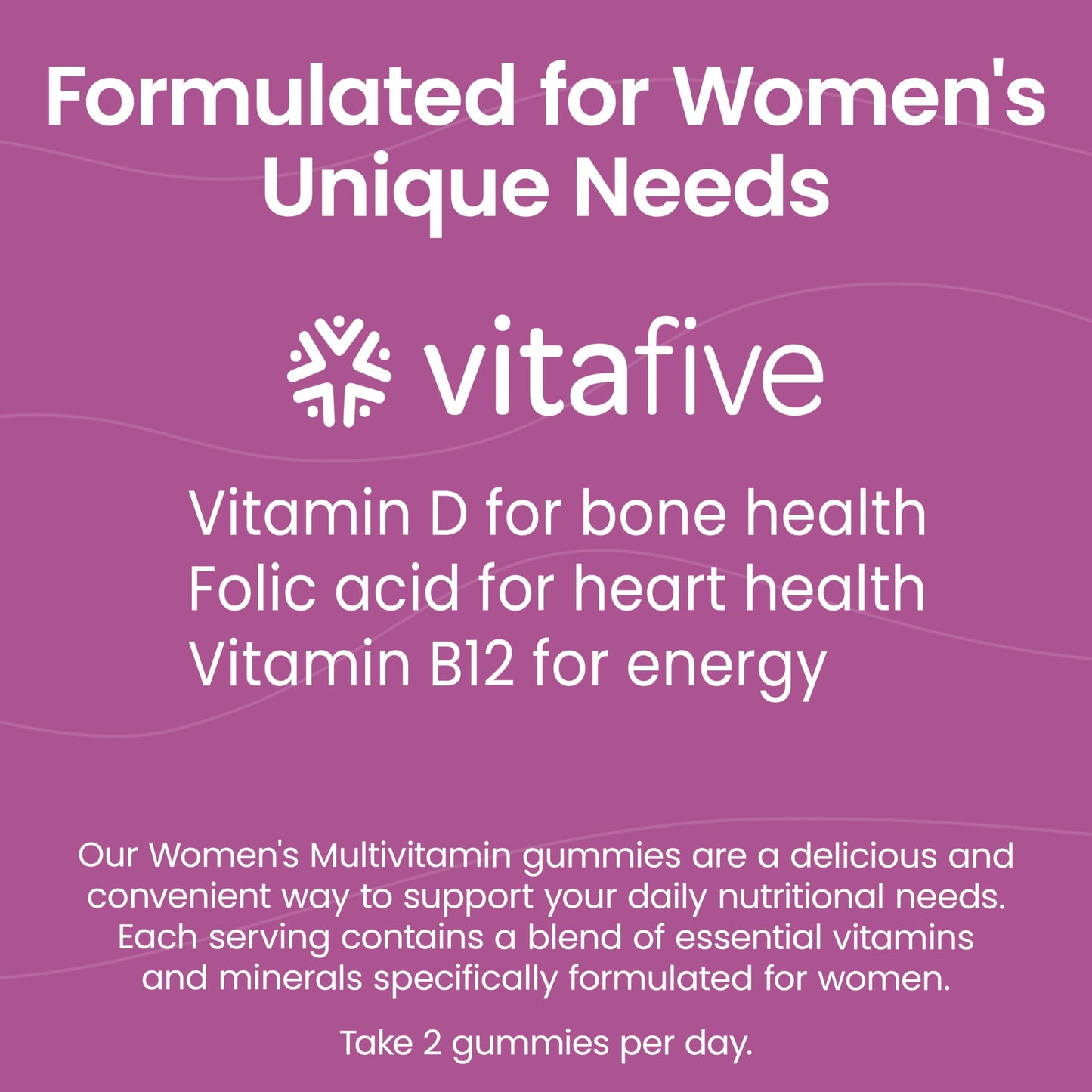 Vitafive Women's Multivitamin Gummies, 50 Count