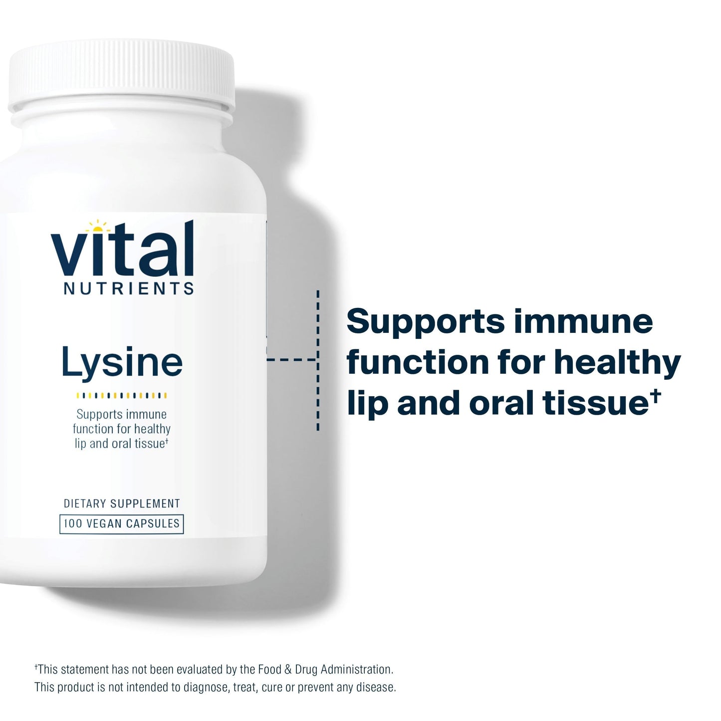 Vital Nutrients Lysine Capsule 100 Count