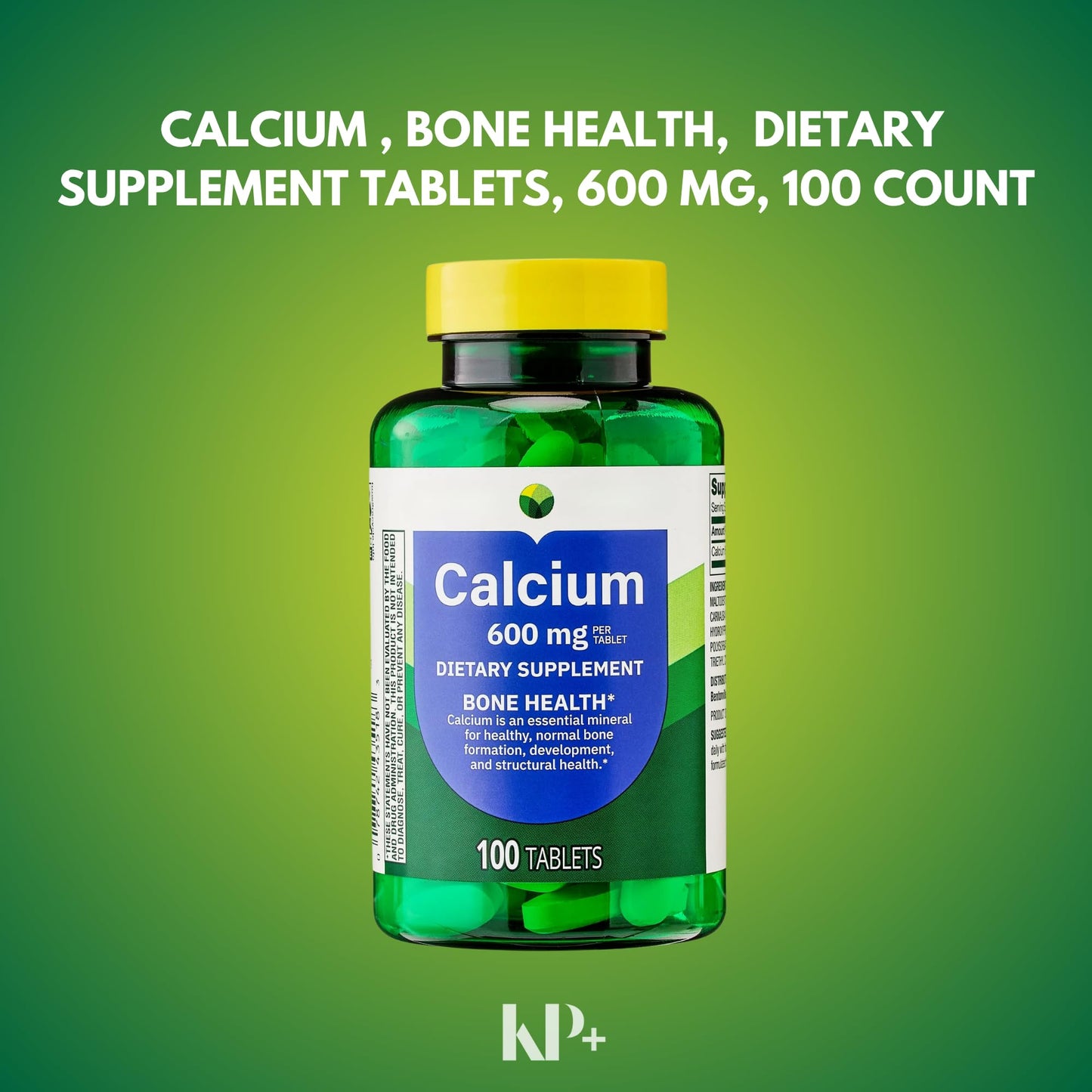KP+ Calcium 600 mg 200 Tablets