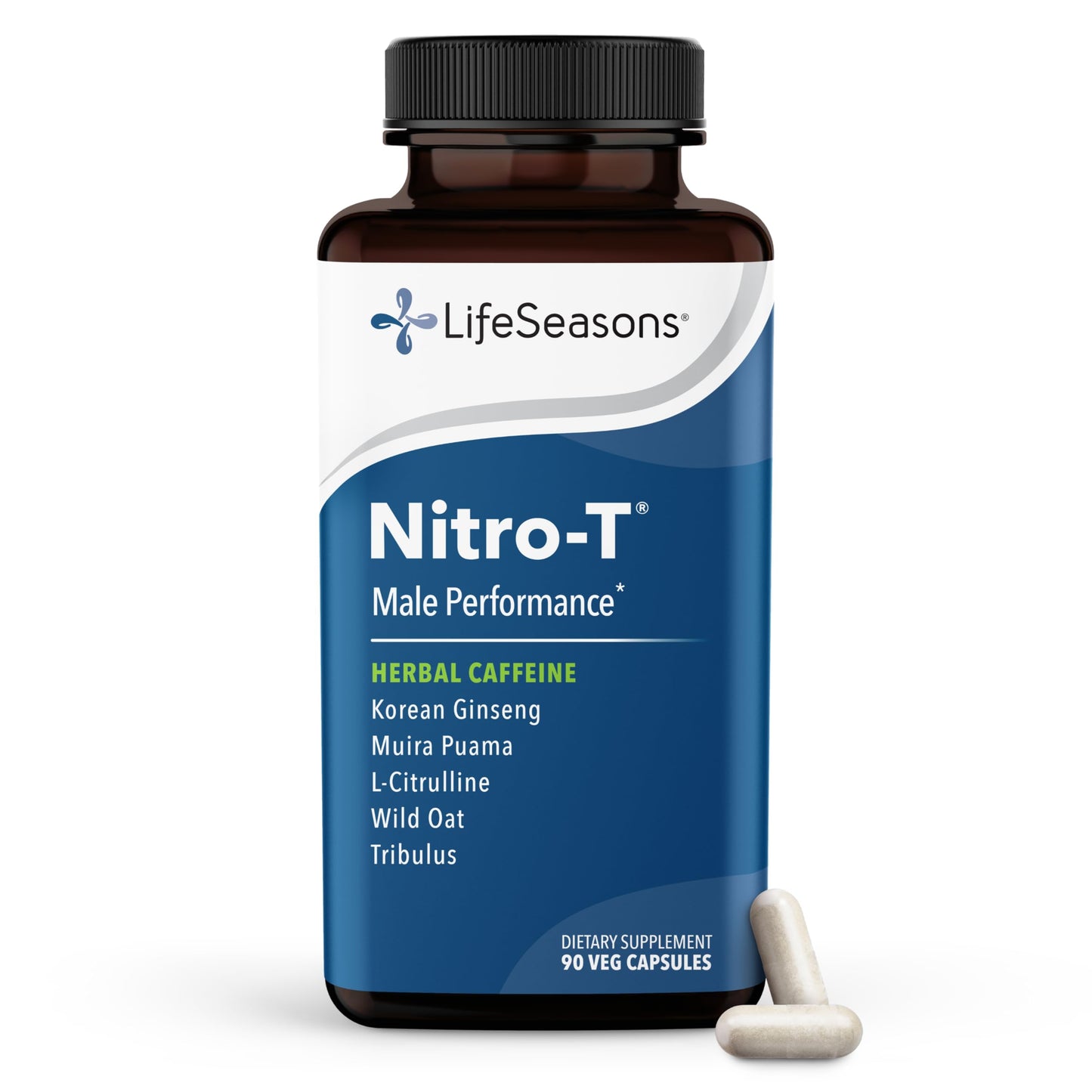 LifeSeasons Nitro-T Men's Performance Support Supplement 90 Capsules