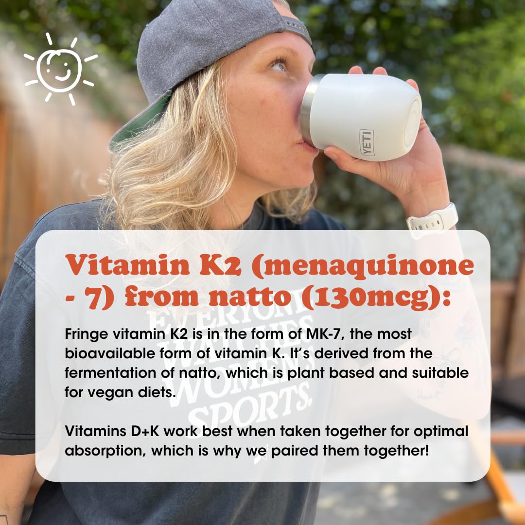 Fringe Vitamin D3 and K2 Mix Powder 2.43 Ounce