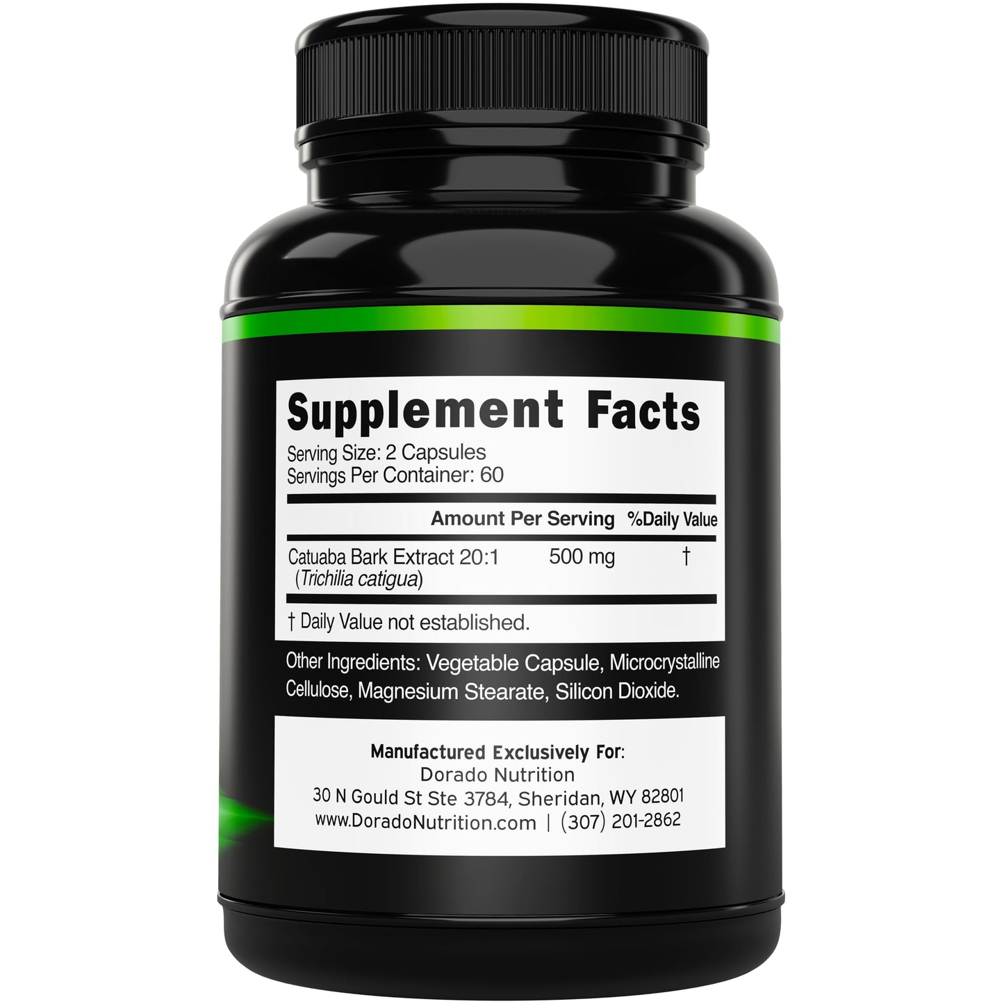 DORADO NUTRITION Catuaba Bark Extract Capsule 120 Count