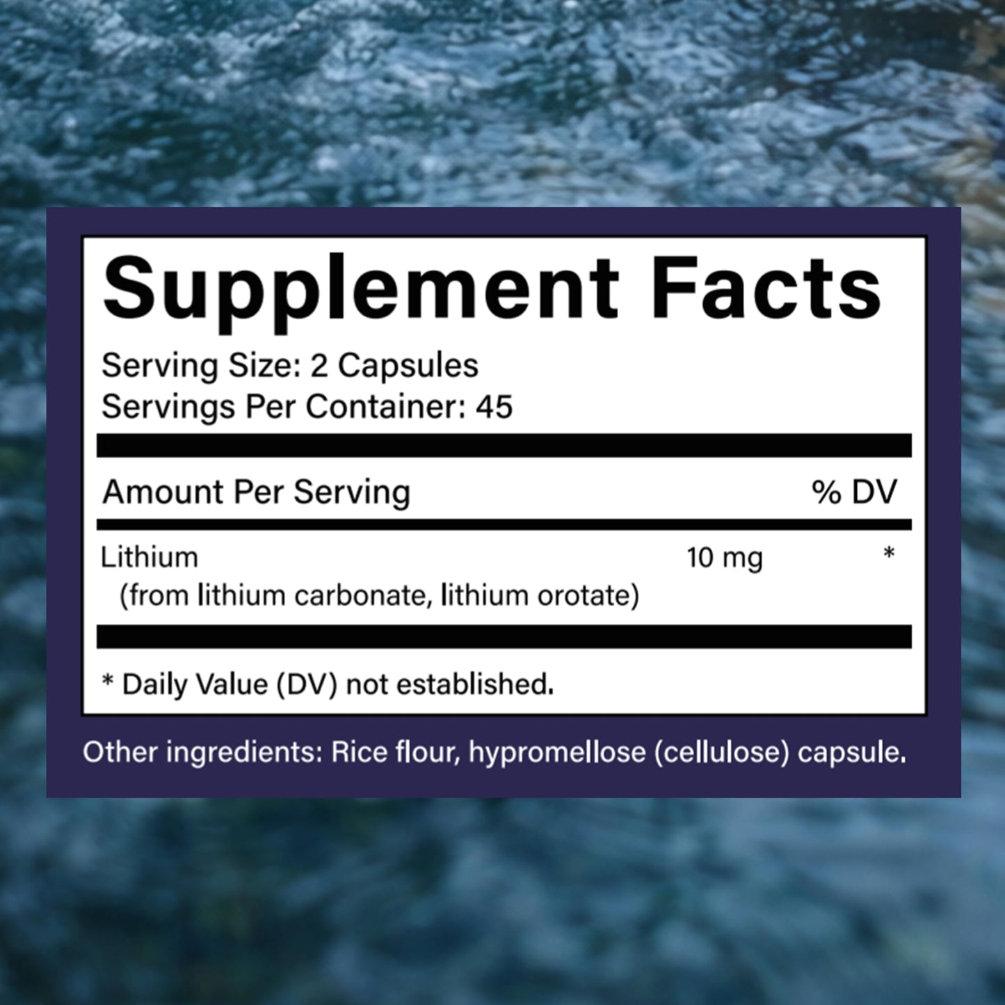 YOCMIPS Lithium Orotate 10mg Anxiety, Stress & Mood Support, 90 Capsules