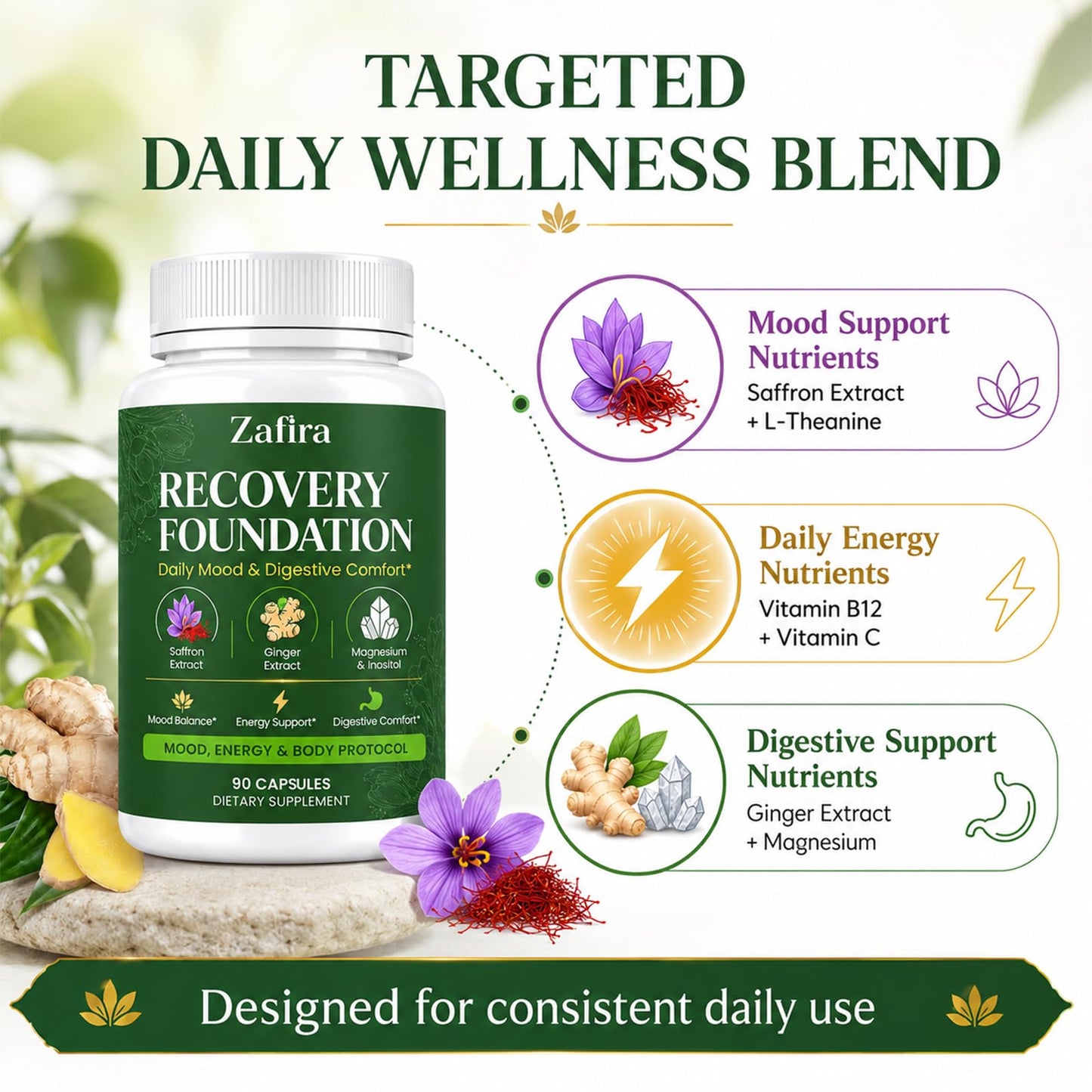 VOKOZK Zafira Organics Recovery Foundation, 1 Capsule
