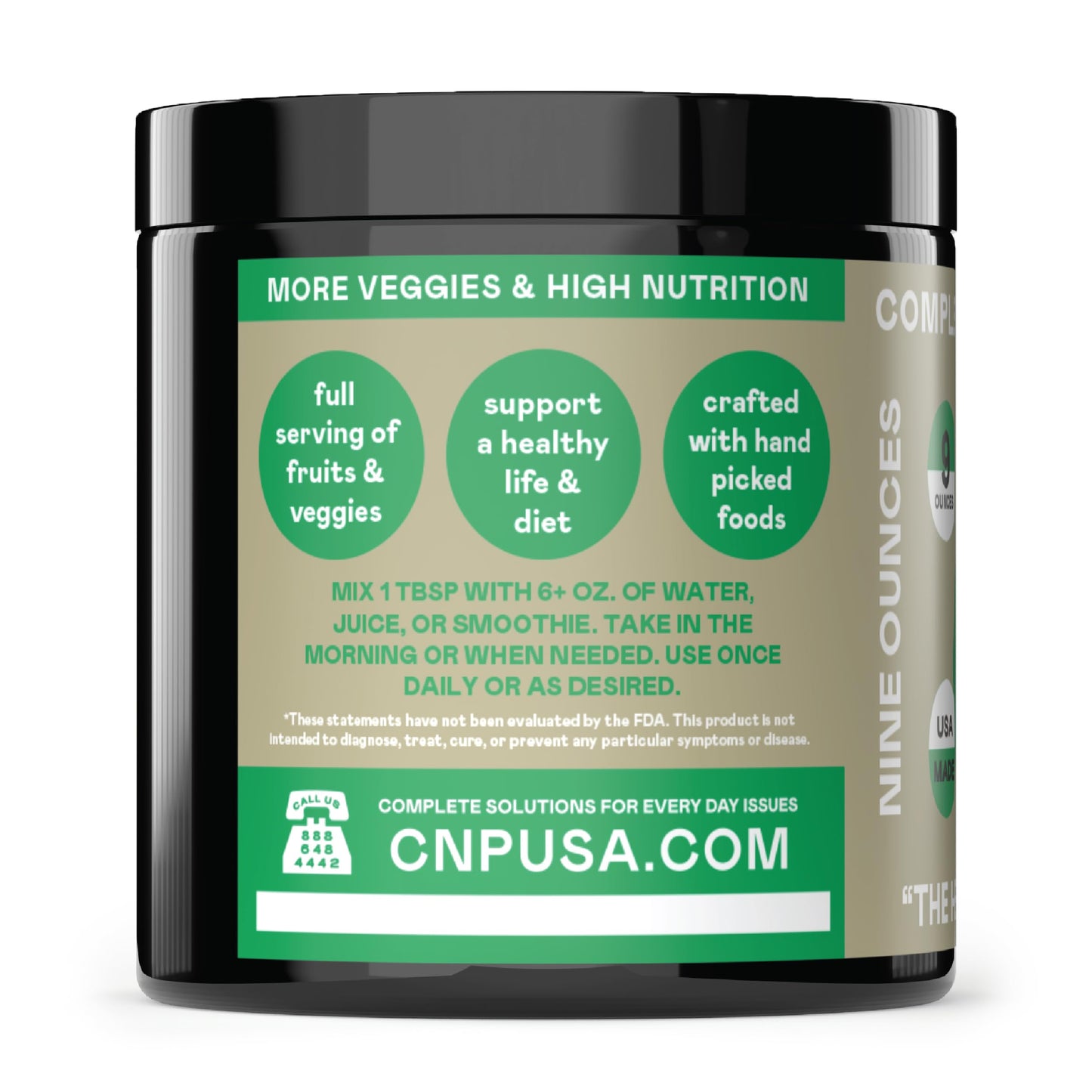 Complete Natural Products Good Greens Superfood Powder - The Healthy Greens Blend 10