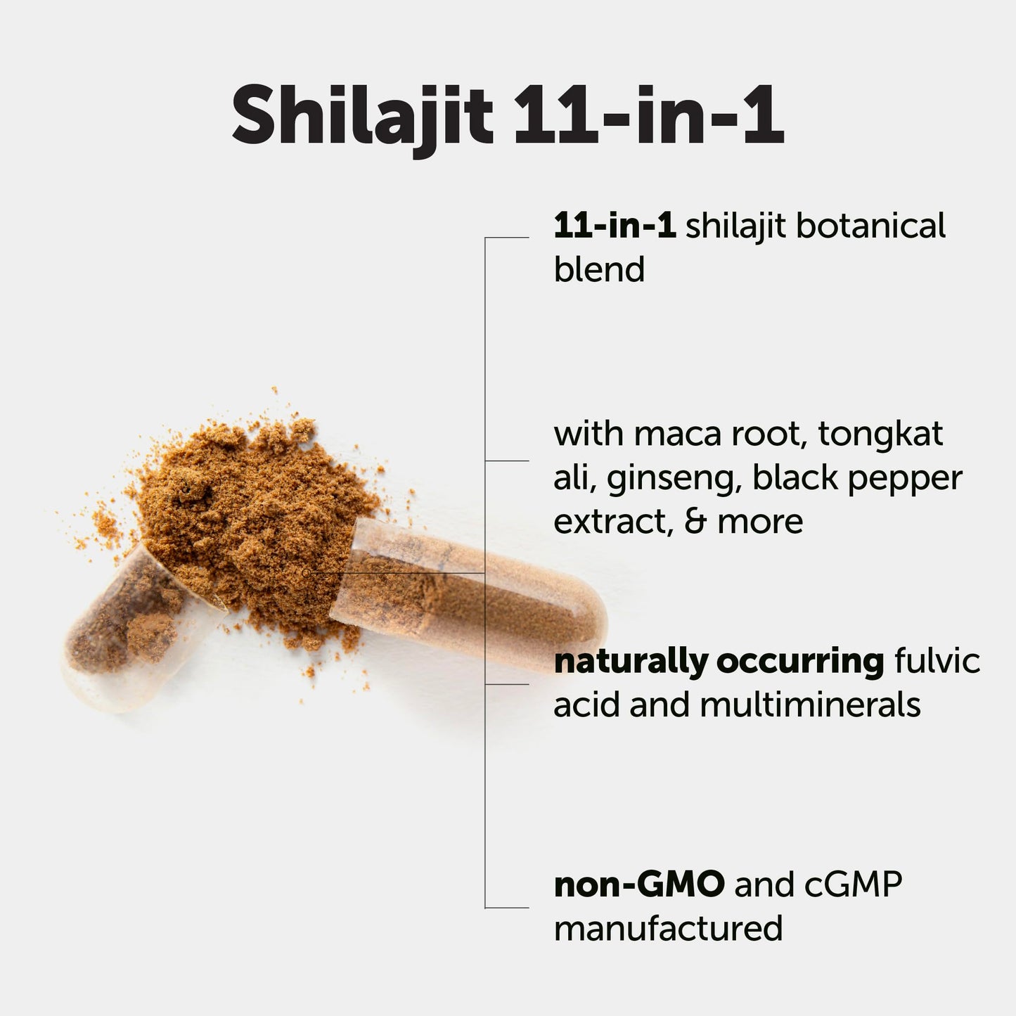 Micro Ingredients Shilajit 11-in-1 Complex for Men & Women Capsules, 240