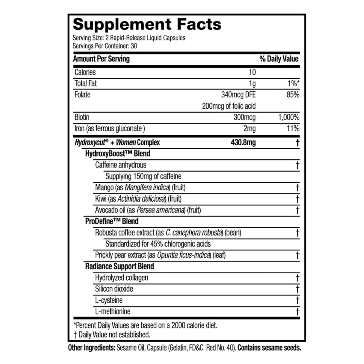 Hydroxycut Women 120 Capsules