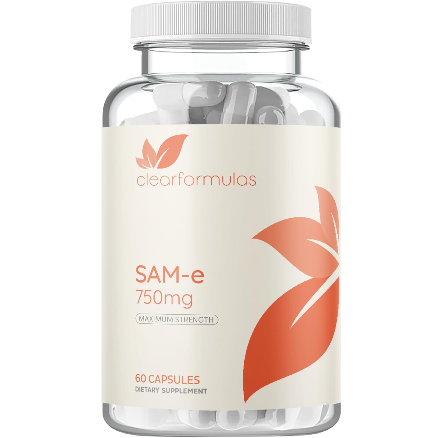 Clear Formulas Bioactive SAM-e 750mg Capsule, 60 Count