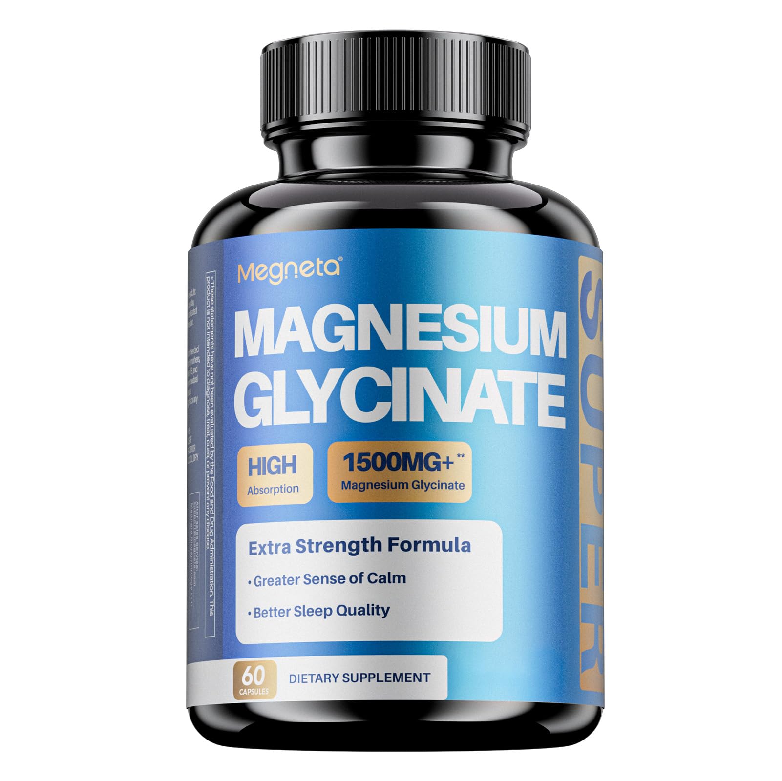 MEGNETA Magnesium Glycinate Capsules 60 Count