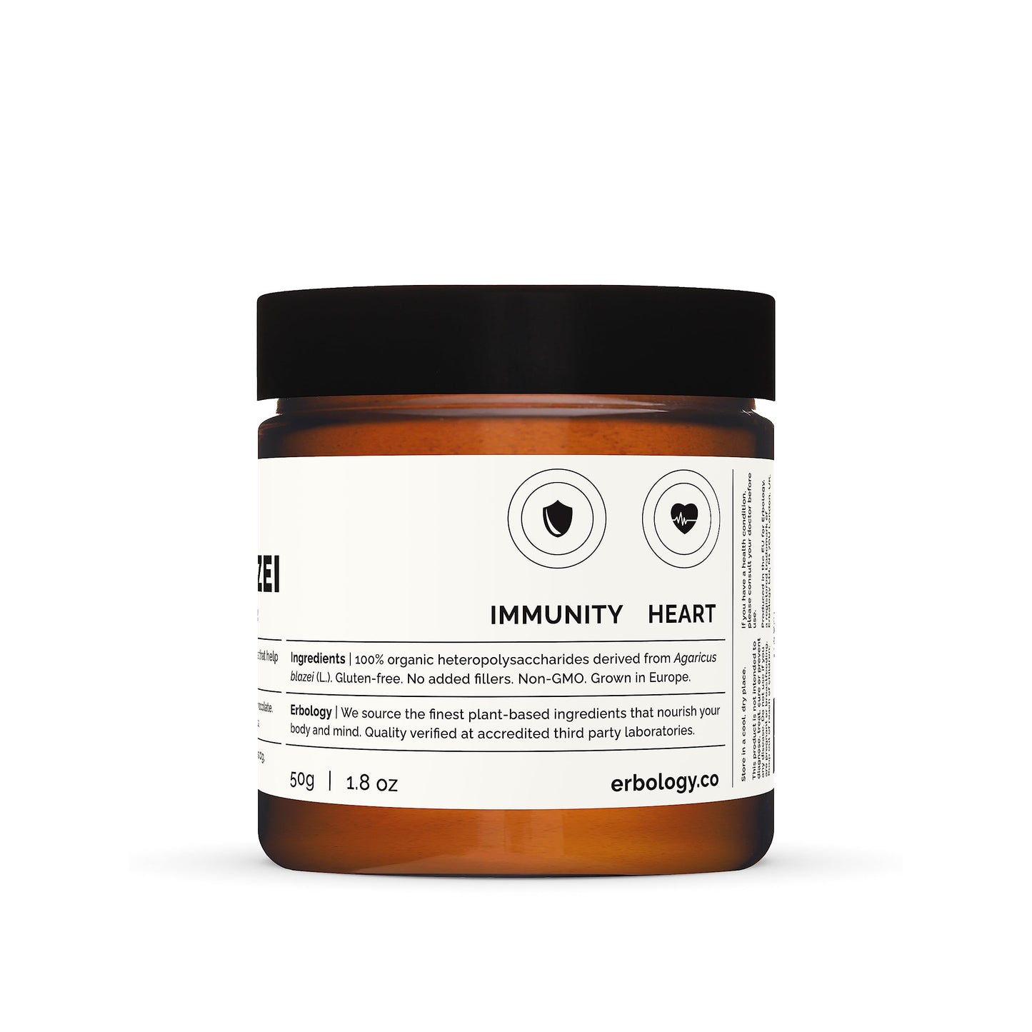 Erbology Organic Agaricus Blazei Mushroom Powder 1.8 oz