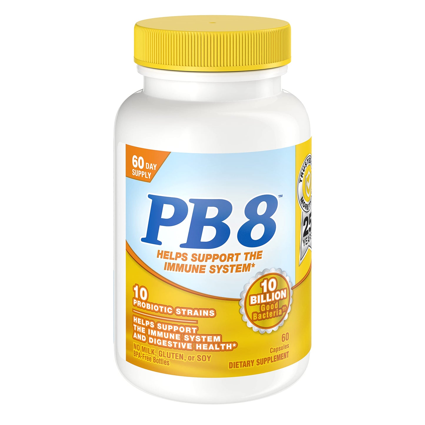 Nutrition Now PB 8 Probiotic Immune Support Supplement Capsules, 120 Count