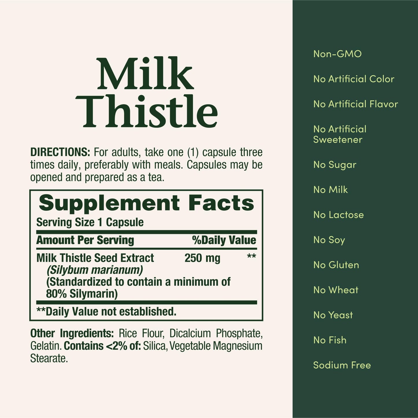 Nature's Bounty Milk Thistle Capsules, 200 Count