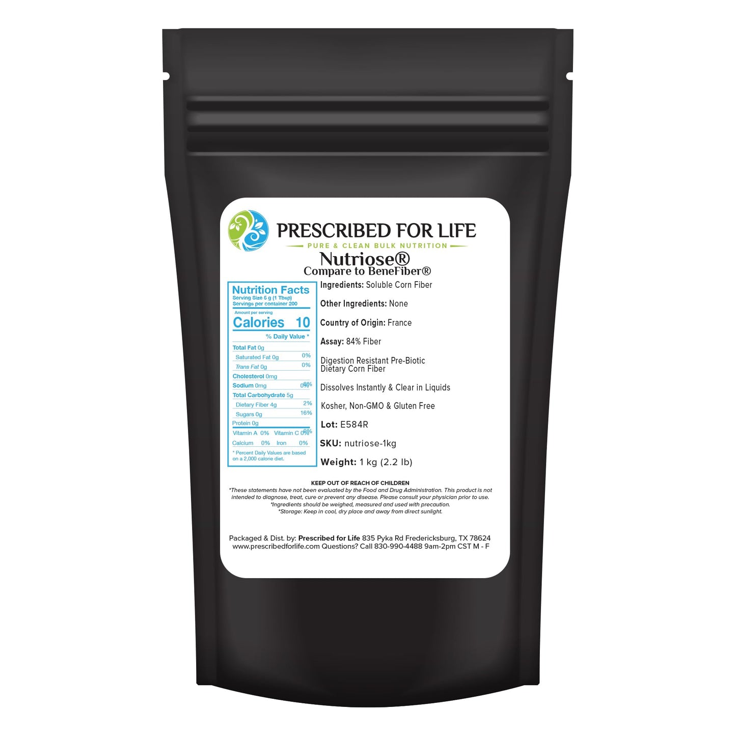 Prescribed For Life Nutriose Powder, 35.274 oz