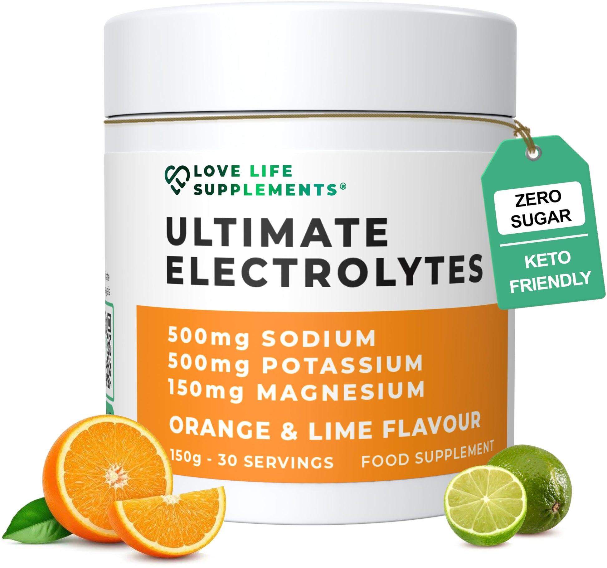 Love Life Supplements Ultimate Electrolytes Powder, 30 Servings, 5.3 Ounce