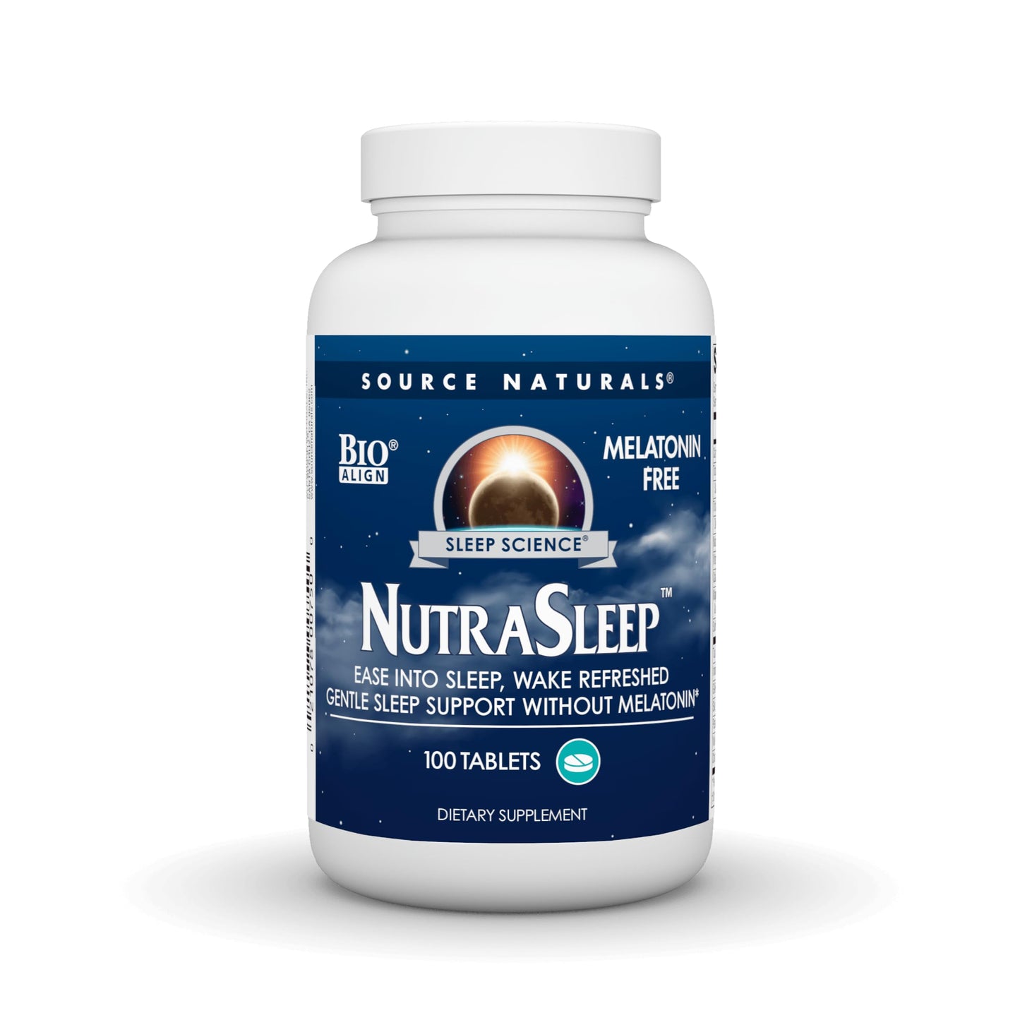 Source Naturals NutraSleep Gentle Sleep Support Without Melatonin Tablet 100 Tablets