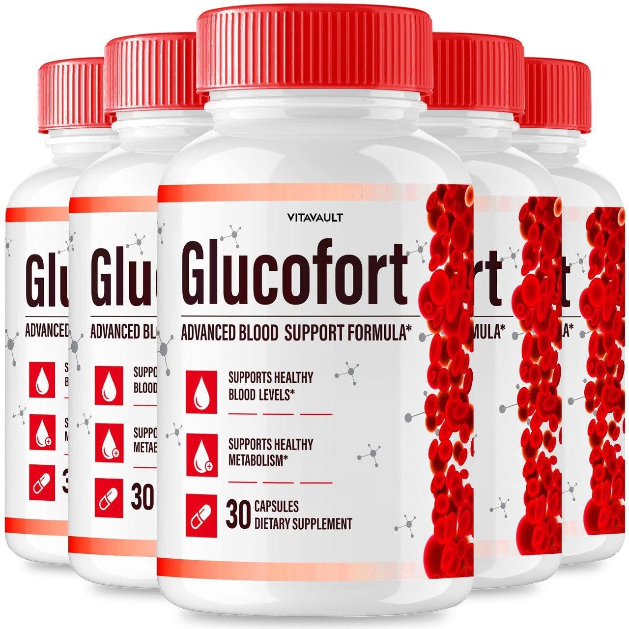 Vitavault Glucofort Max Advanced Blood Support Formula Capsules, 300 Count