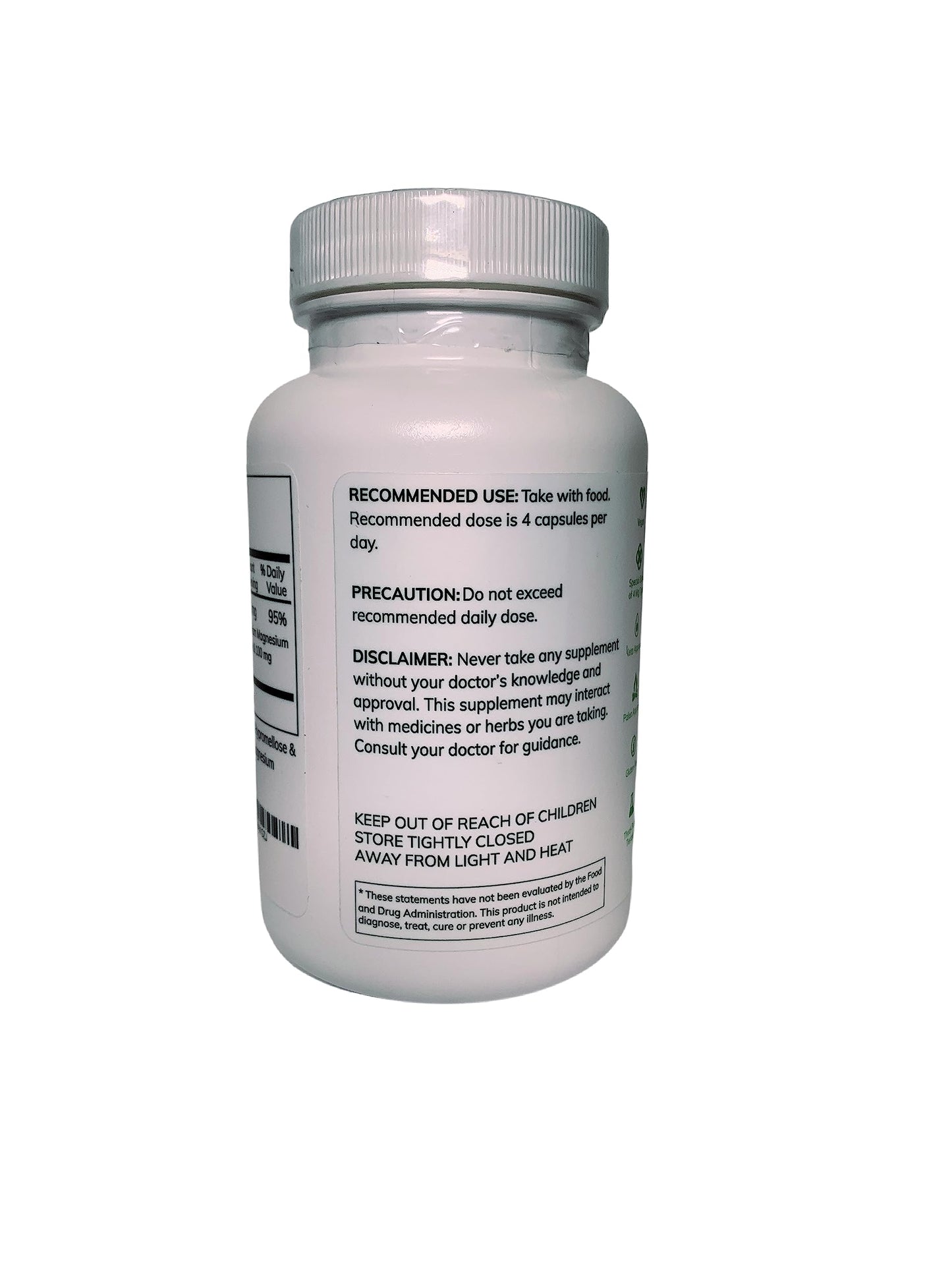 HEALTH BY PRINCIPLE Magnesium Supplement Capsules 100