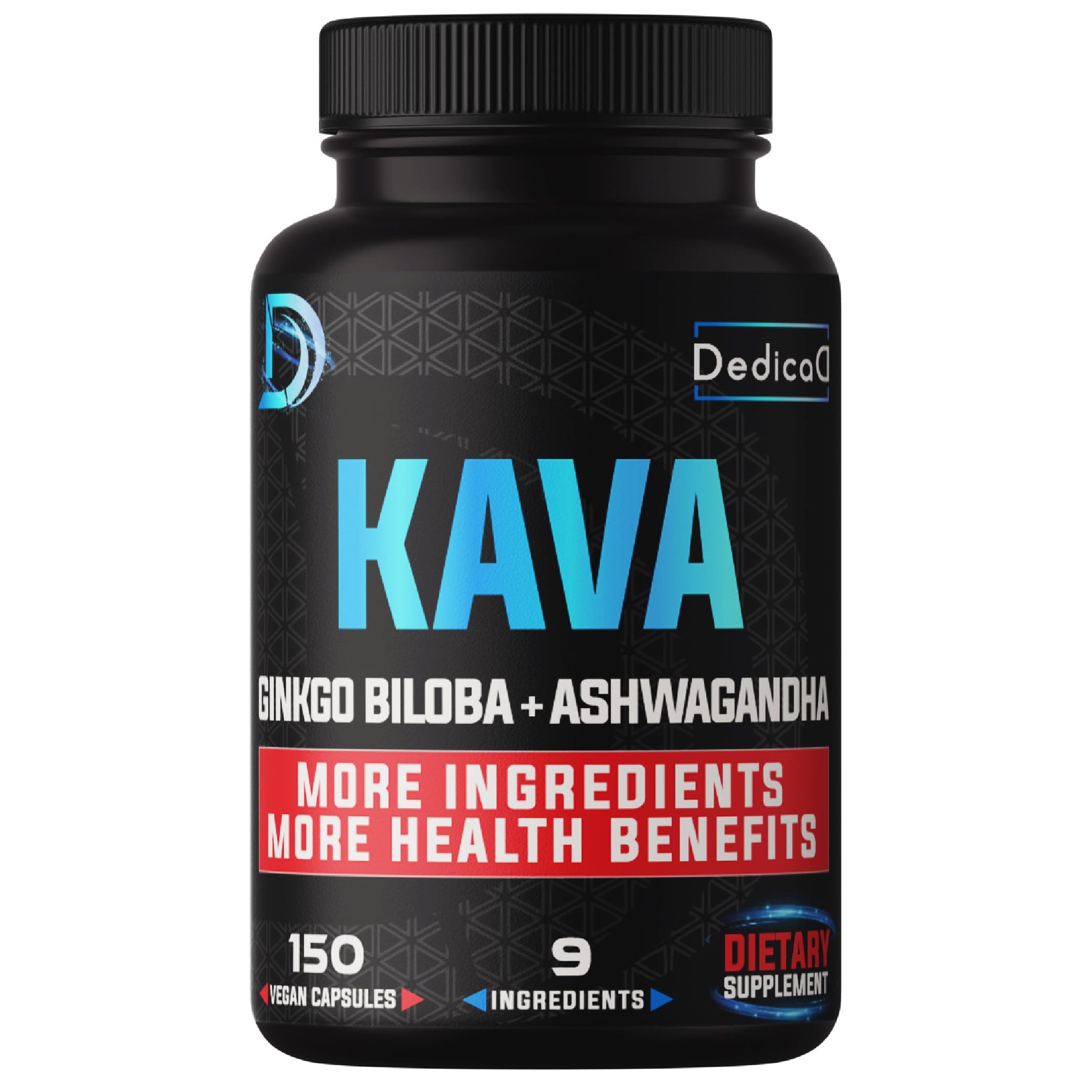 DEDICAD Kava Kava Capsules 150 Capsules