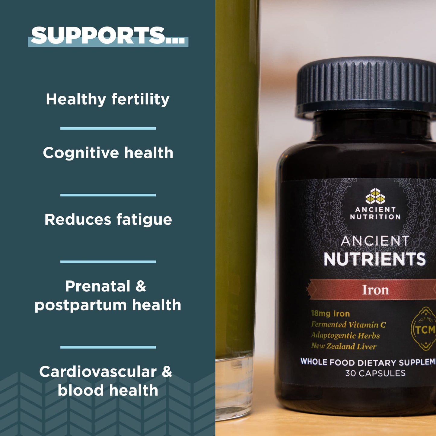 Ancient Nutrition Iron Capsule 1 Count