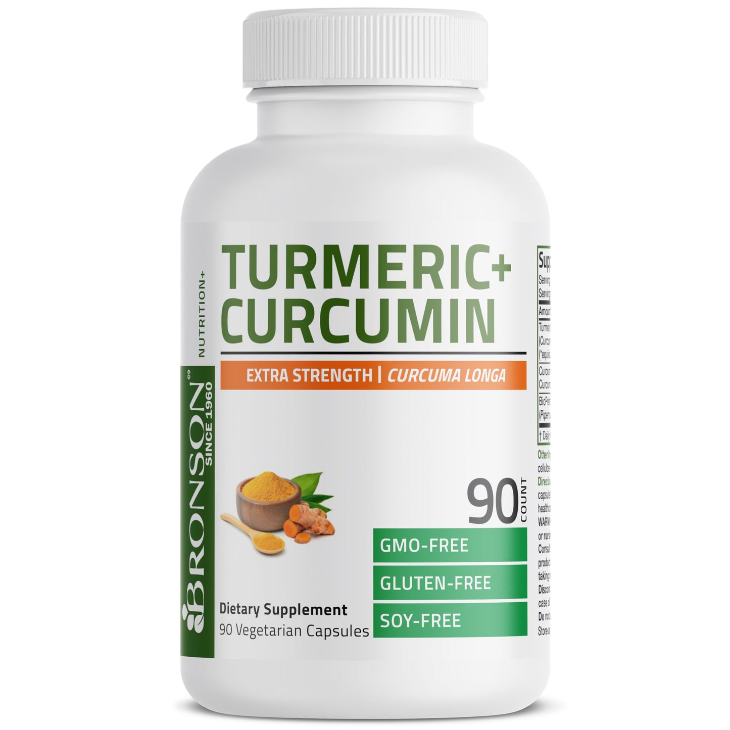 Bronson Turmeric Curcumin Extra Strength Vegetarian Capsules, 90 Count