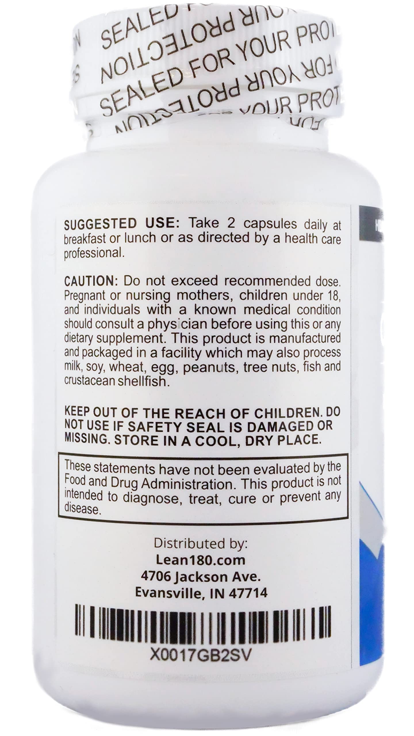 Lean 180 Best Probiotics for Gut Health Men and Women Capsule, 1 Count