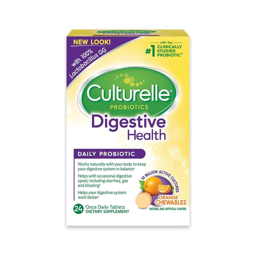 Culturelle Digestive Health Probiotic Chewable Tablets 72 Tablets