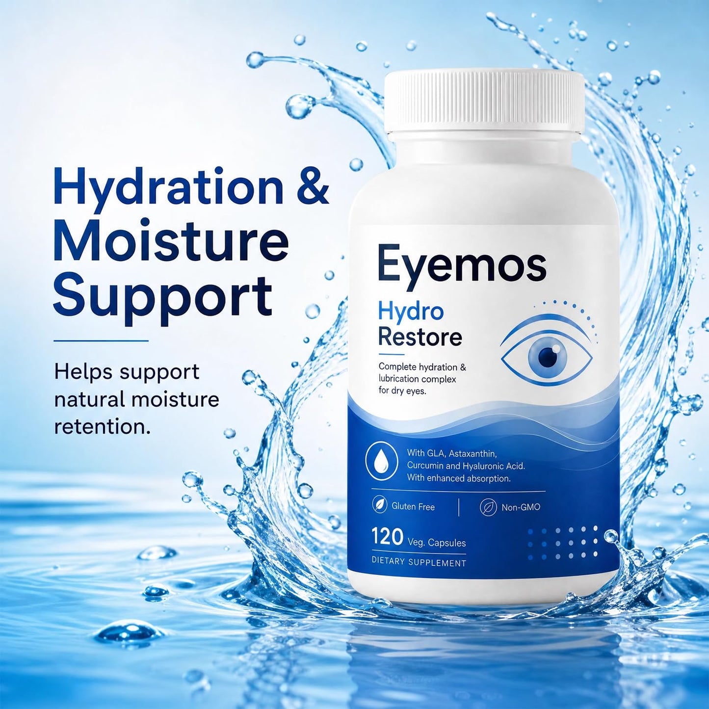 Seven Green Eyemos Hydro Restore Eye Hydration Support Supplement Capsules 120
