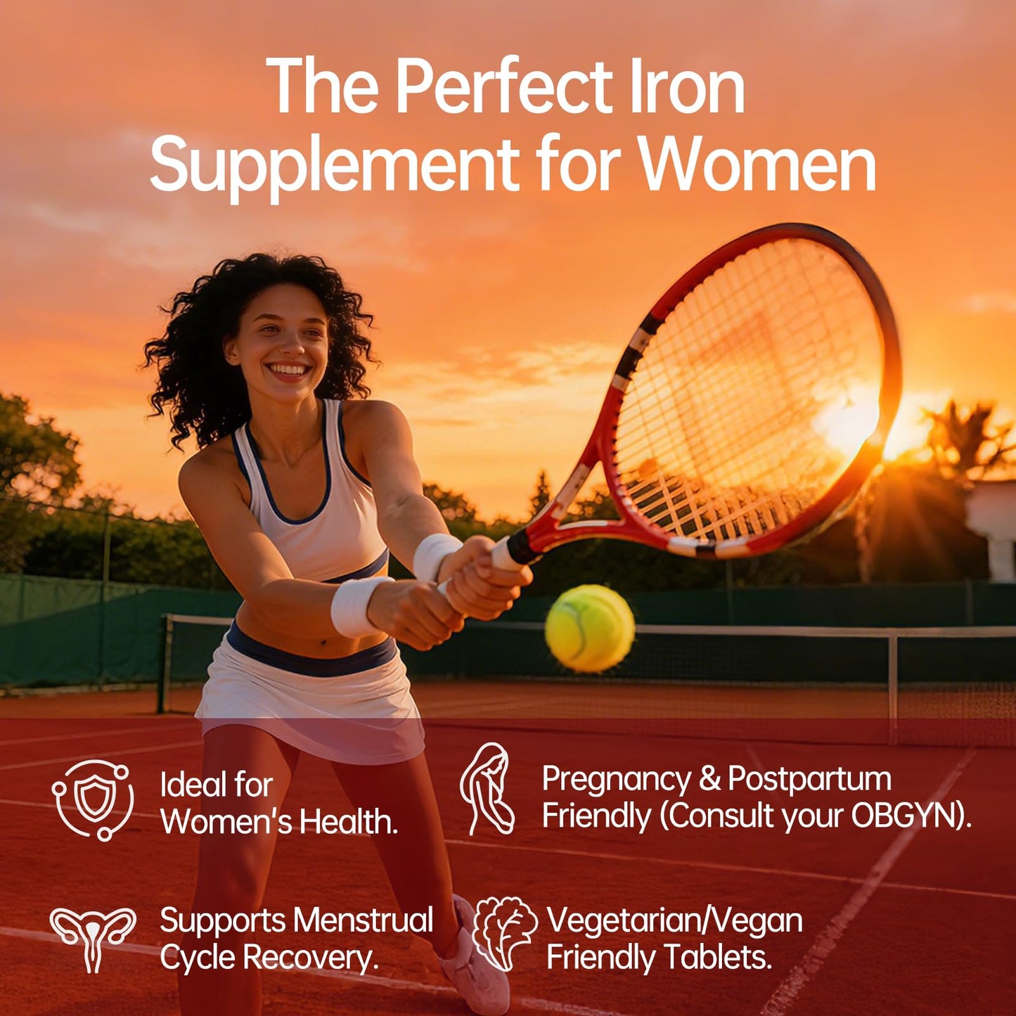 RindTi Gentle Iron Supplement Tablets for Women and Adults, 60 Tablets