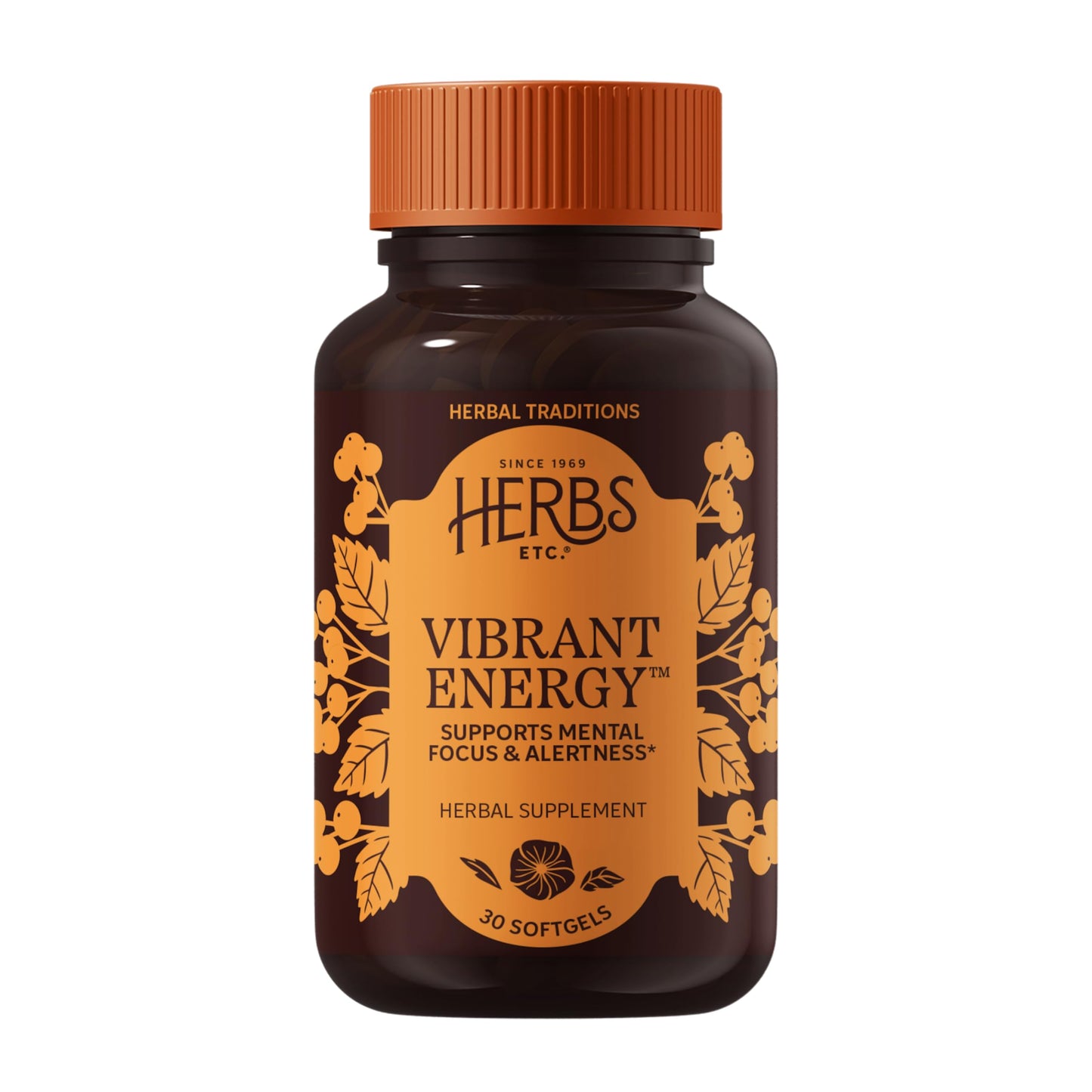 Herbs Etc. Vibrant Energy Softgels 30 Count