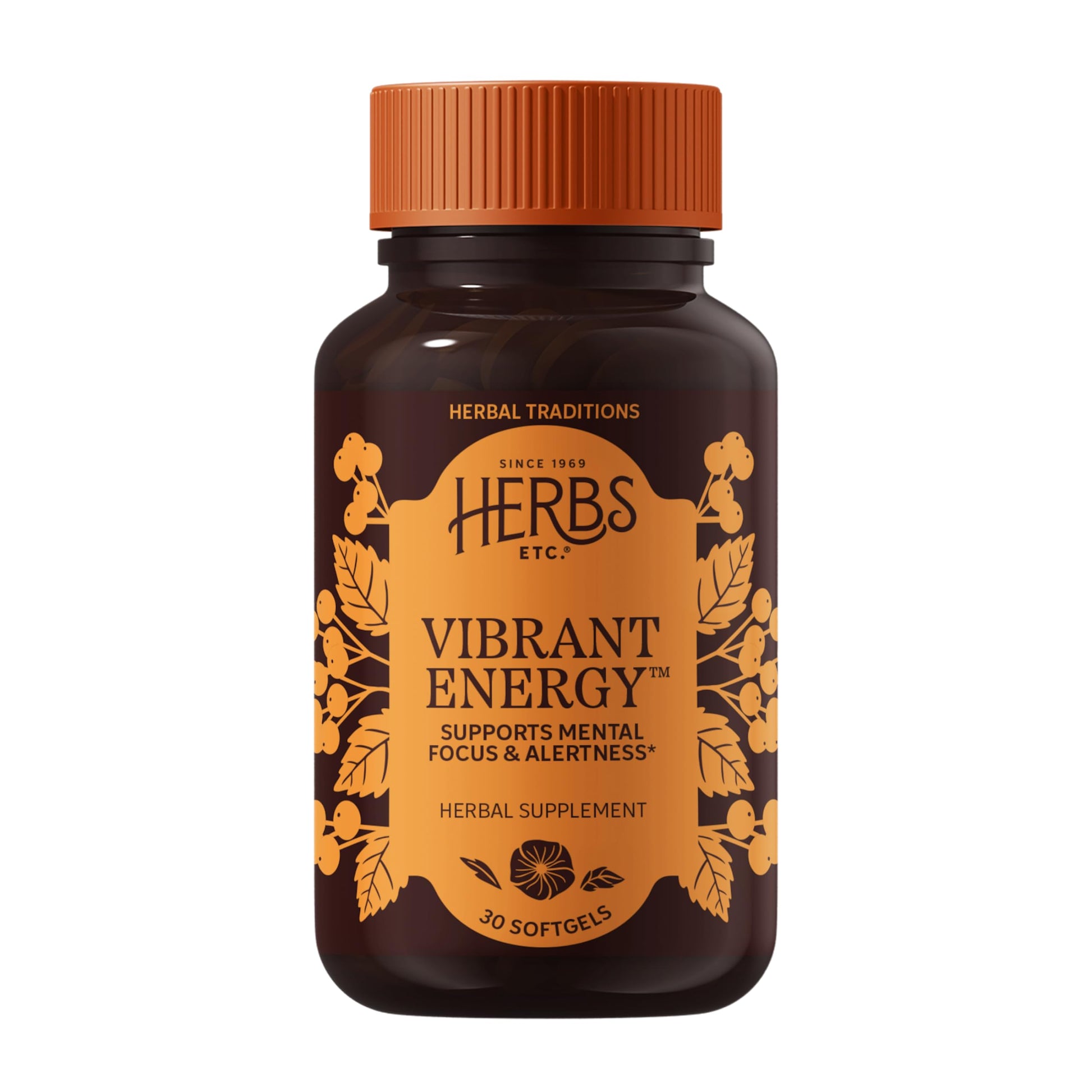 Herbs Etc. Vibrant Energy Softgels 30 Count